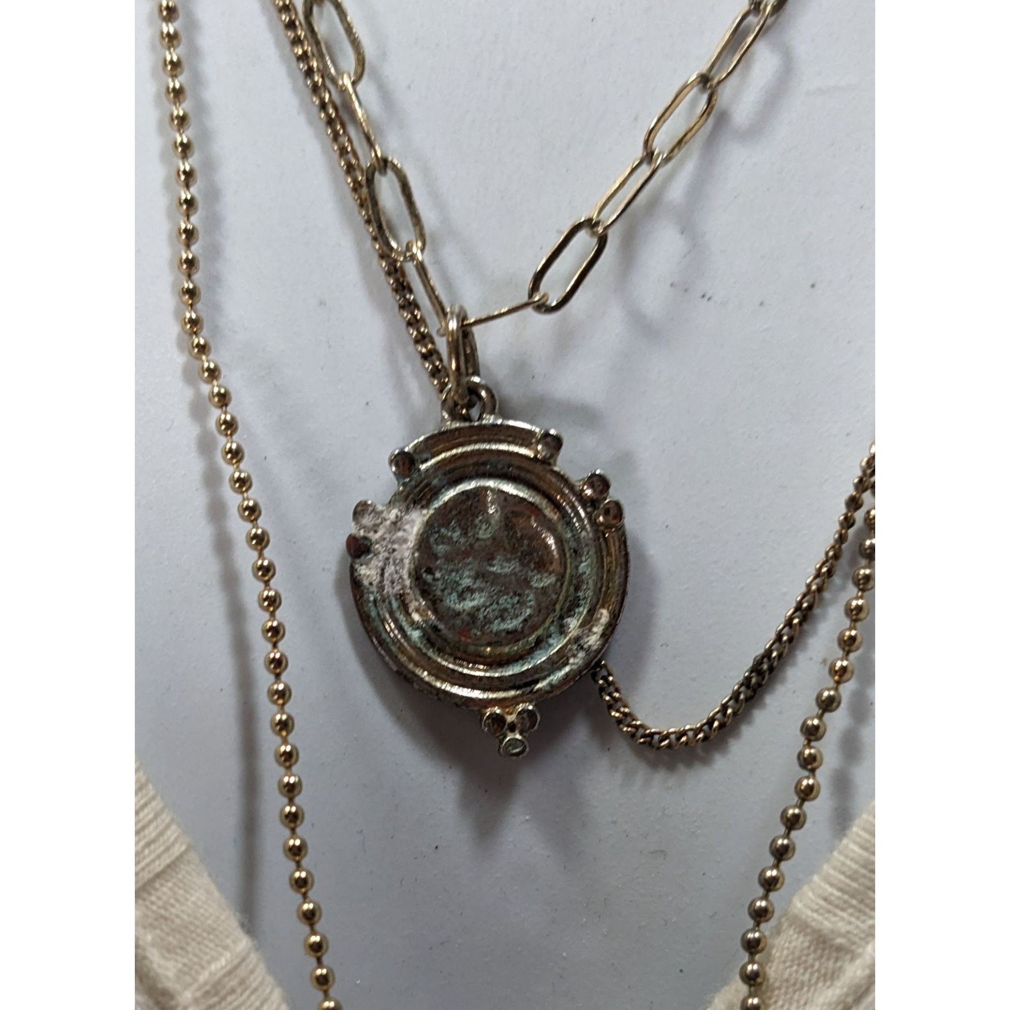 Other Layered Glam Rhinestone Chain And Charm Necklace Size ONE SIZE - 3 Thumbnail