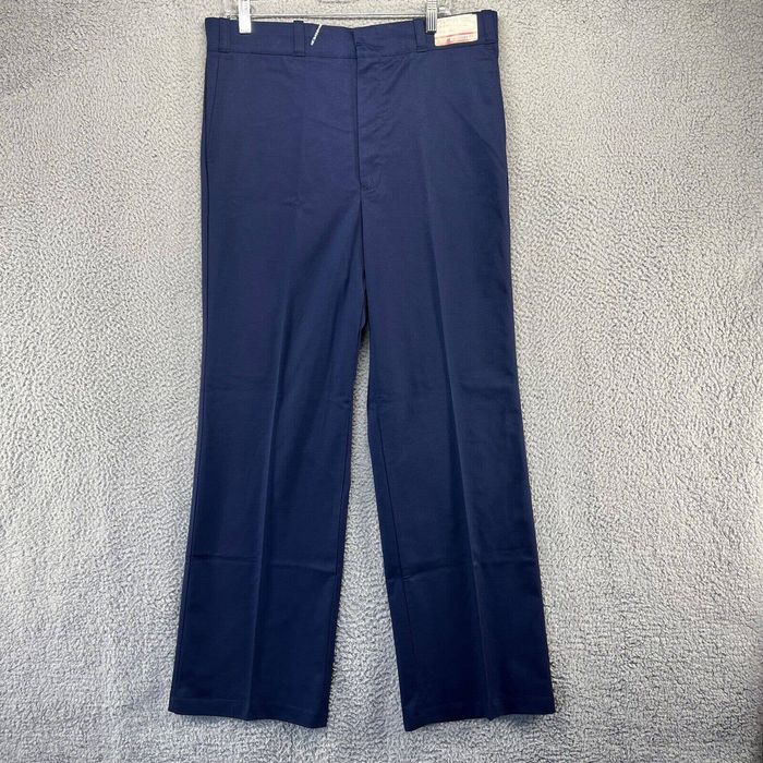 Vintage Vintage Sears Work Pants 36x33 Blue Khaki Hook Loop 90s NOS ...