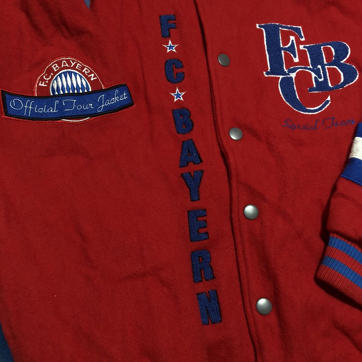Vintage Rare Original Vtg Fc Bayern Munchen Wool Varsity Jacket Size US M / EU 48-50 / 2 - 6 Thumbnail