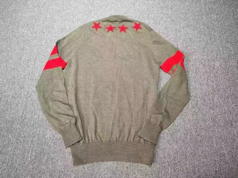 Givenchy Givenchy Military Green Knit Sweater Size US L / EU 52-54 / 3 - 3 Thumbnail