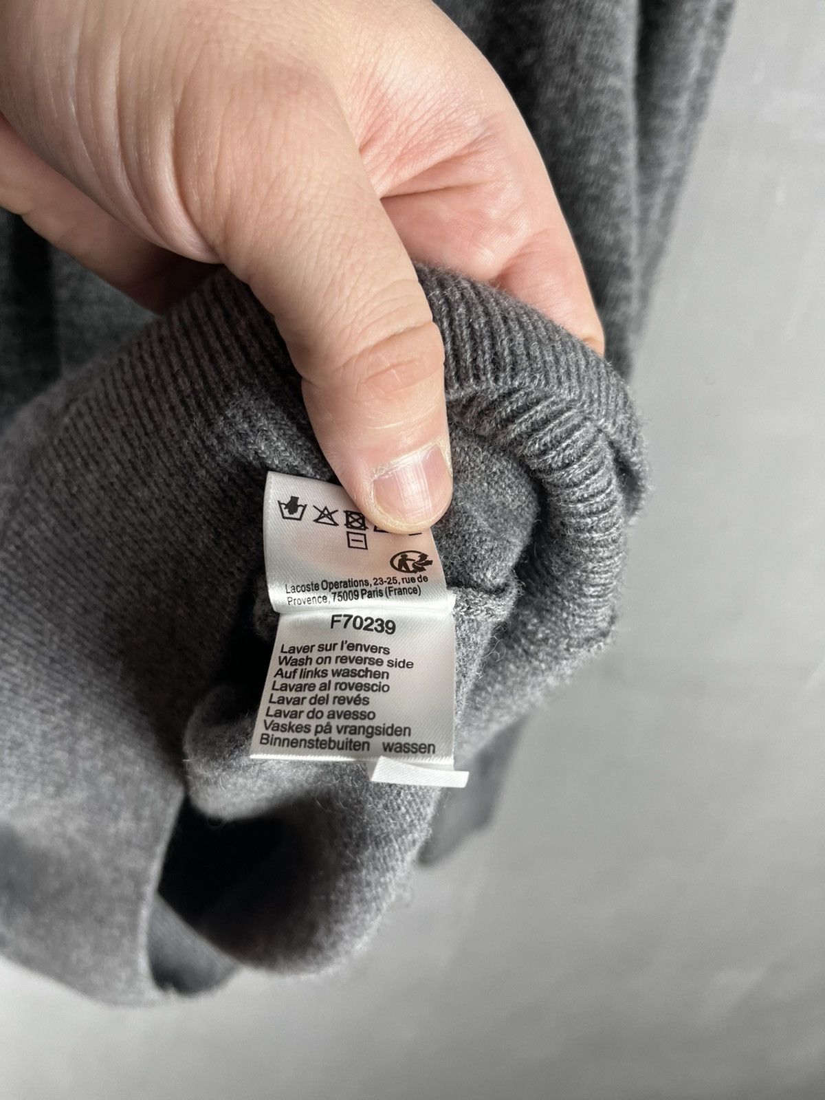 Lacoste Lacoste wool sweater size L Size US L / EU 52-54 / 3 - 10 Thumbnail