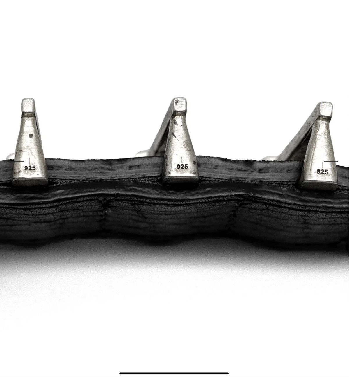 Marcel Everette 925 SILVER BOX NAIL BELT Size 32 - 9 Thumbnail