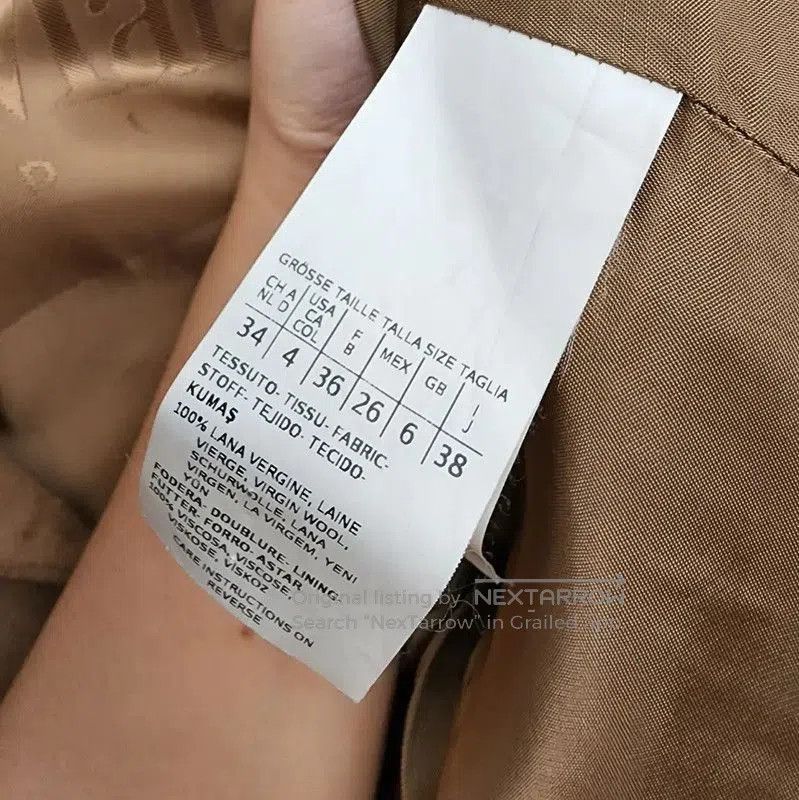 Max Mara MaxMara Casual Wool Mid-Length Coat for Women . Size S / US 4 / IT 40 - 5 Thumbnail