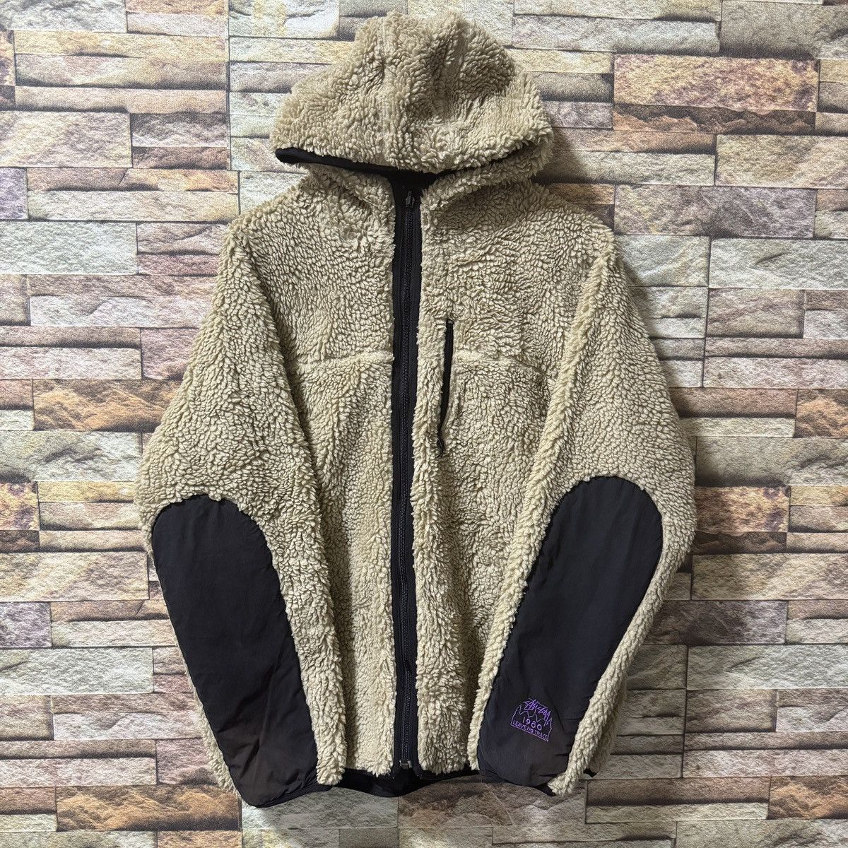 Stussy × Vintage Vintage Stussy Reversible Fleece Jacket Size US L / EU 52-54 / 3 - 6 Thumbnail