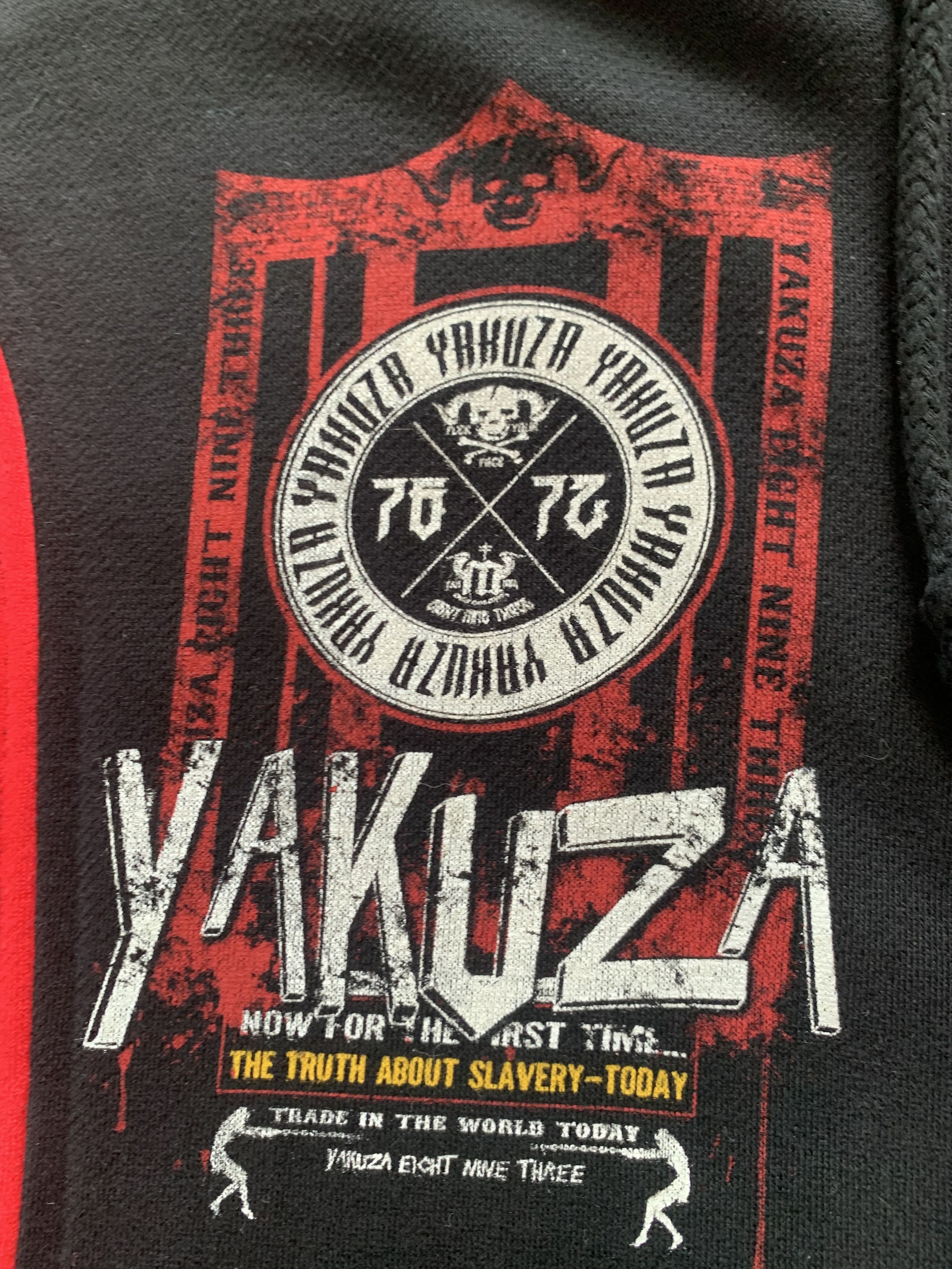 Japanese Brand Yakuza Vintage Black Printed Hoodie Size US XXL / EU 58 / 5 - 5 Thumbnail
