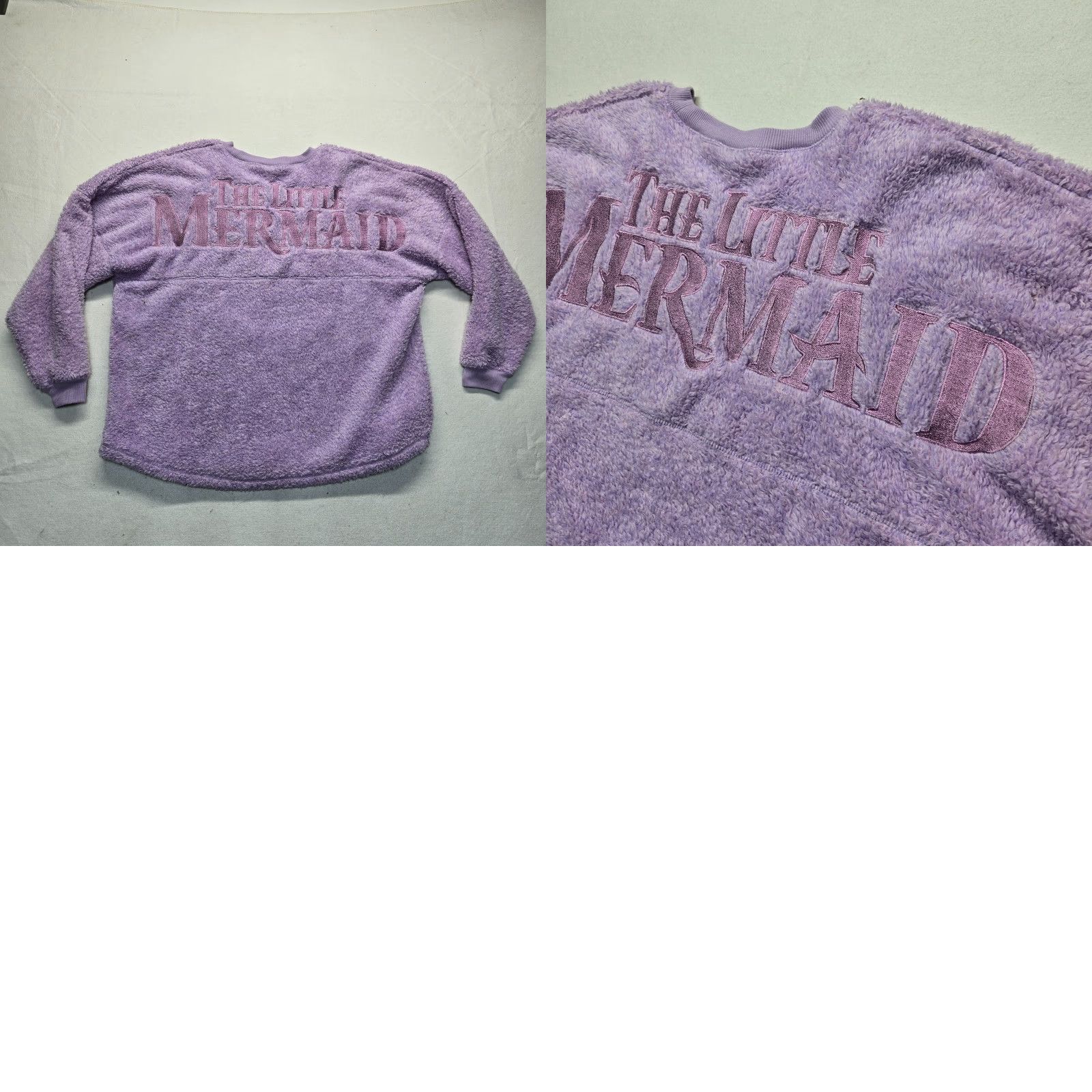 Disney DISNEY The Little Mermaid Anniversary Spirit Jersey Fuzzy Fleece Purple Size XL Size XL / US 12-14 / IT 48-50 - 8 Thumbnail