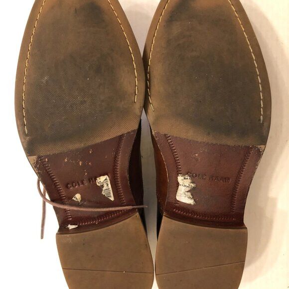 Cole Haan COLE HAAN MEN'S BLACK LEATHER DRESS SHOES SIZE: 11M Size US 11 / EU 44 - 4 Thumbnail