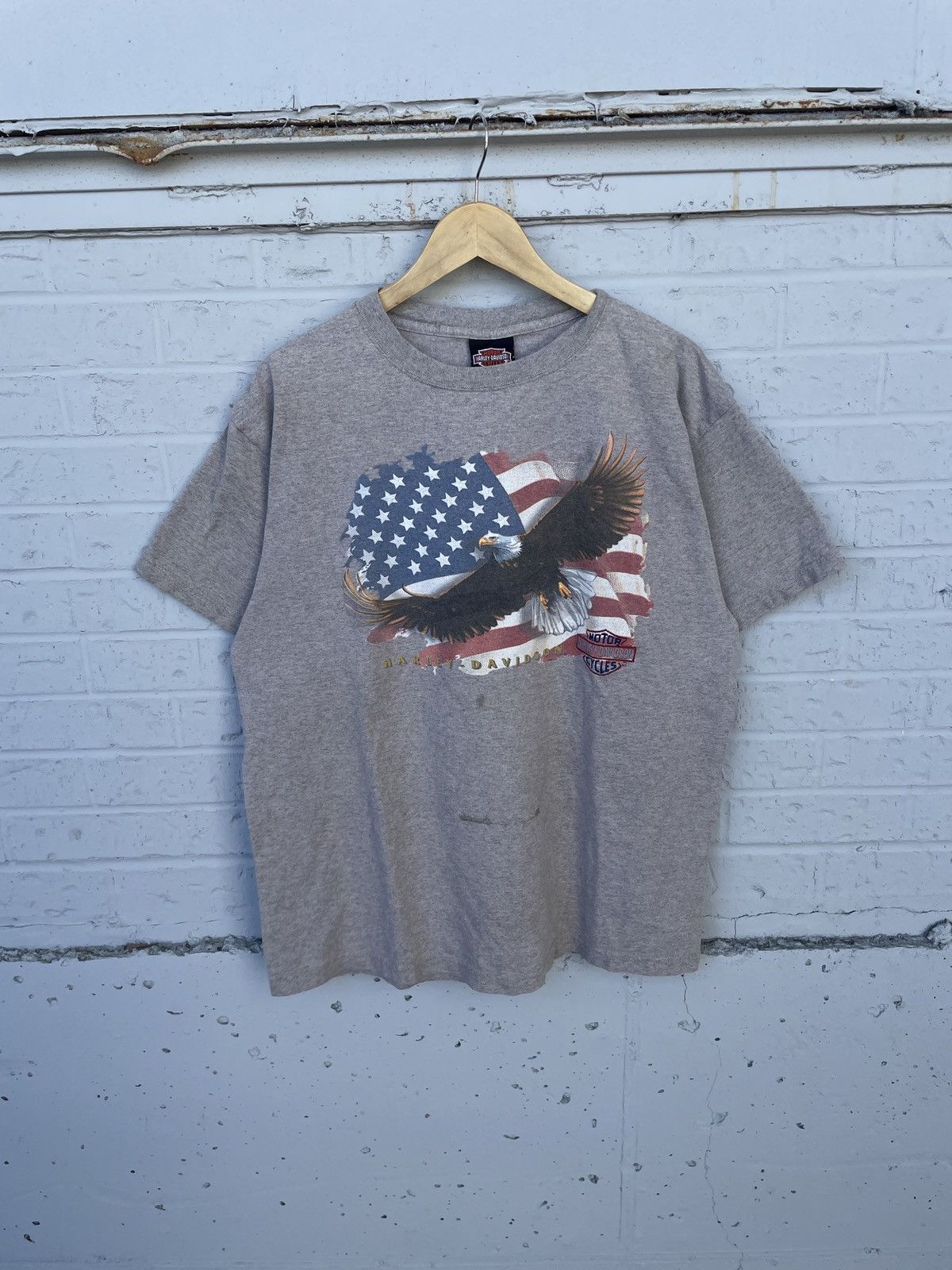 Harley Davidson 00 Harley Davidson Embroidered Logo Tee Size US XL / EU 56 / 4 - 8 Thumbnail