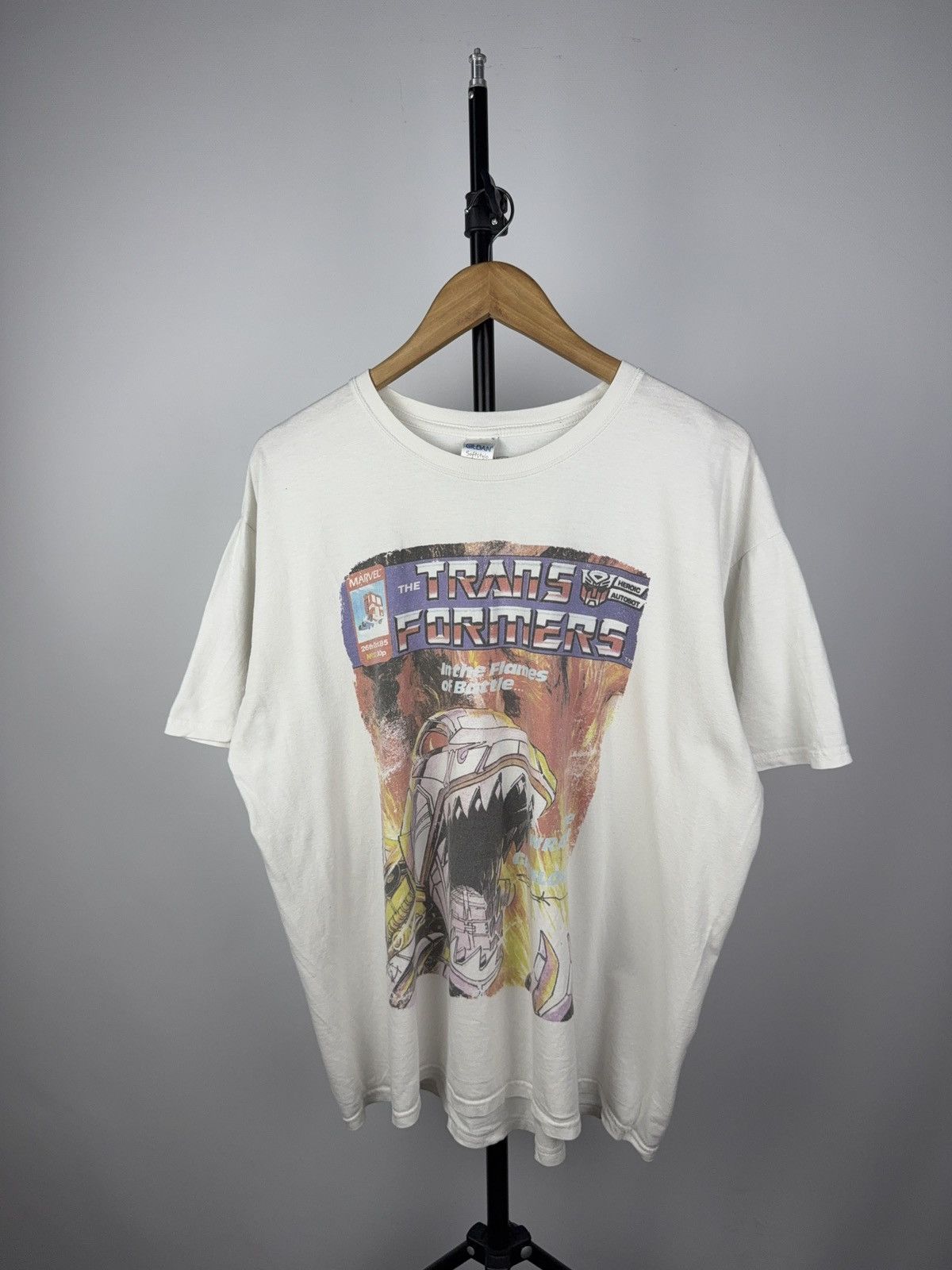 Transformers 2015 Transformers Comic Tee Grimlock Fire Print 80s Marvel Size US XL / EU 56 / 4 - 1 Thumbnail