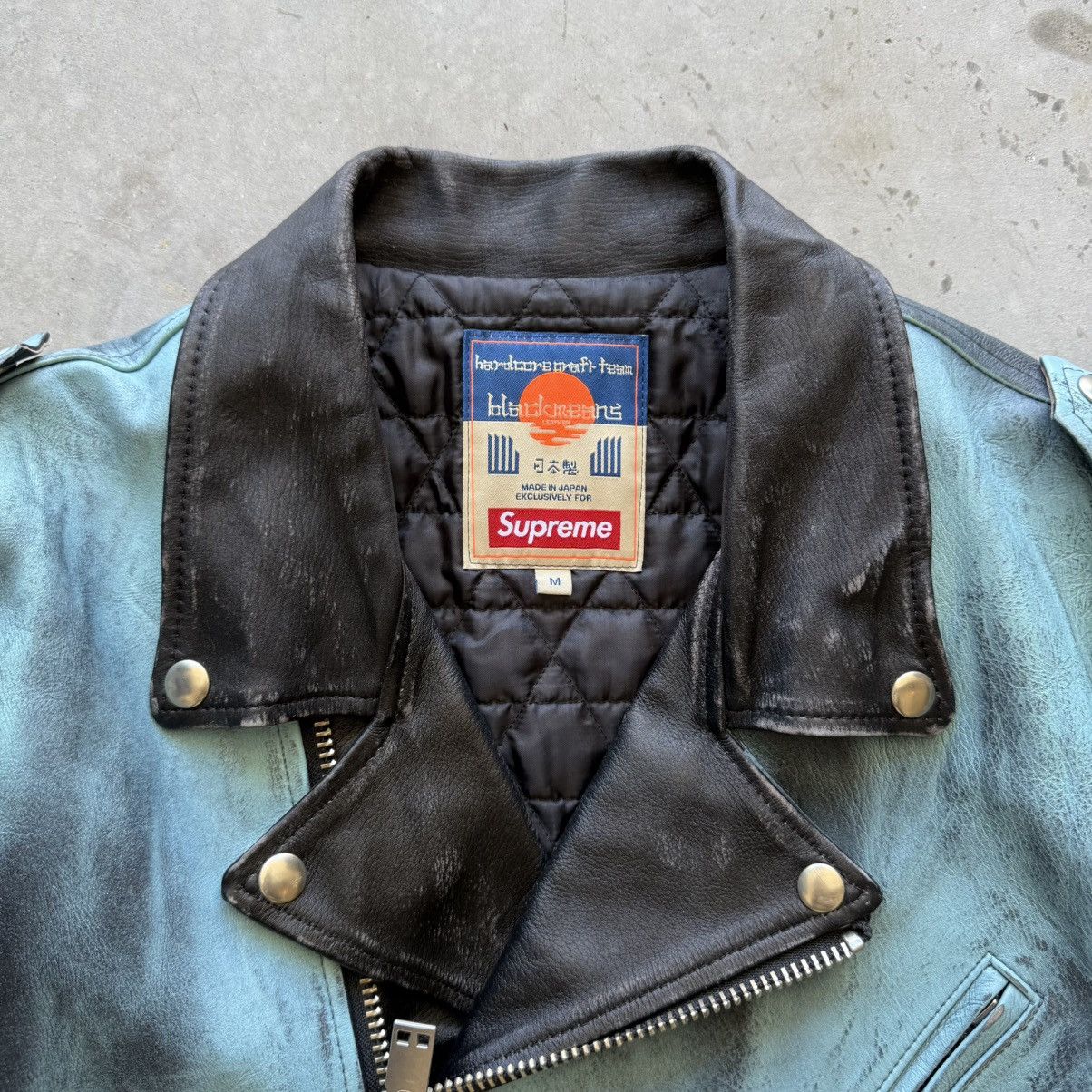 Blackmeans × Supreme Supreme x Blackmeans Painted Leather Jacket Size US M / EU 48-50 / 2 - 5 Thumbnail