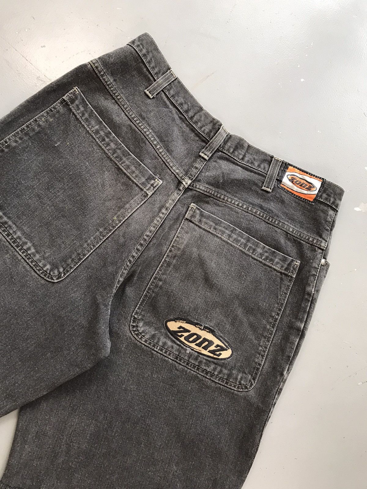 Vintage Vintage zonz big pocket logo embroidered jort Size US 36 / EU 52 - 10 Thumbnail