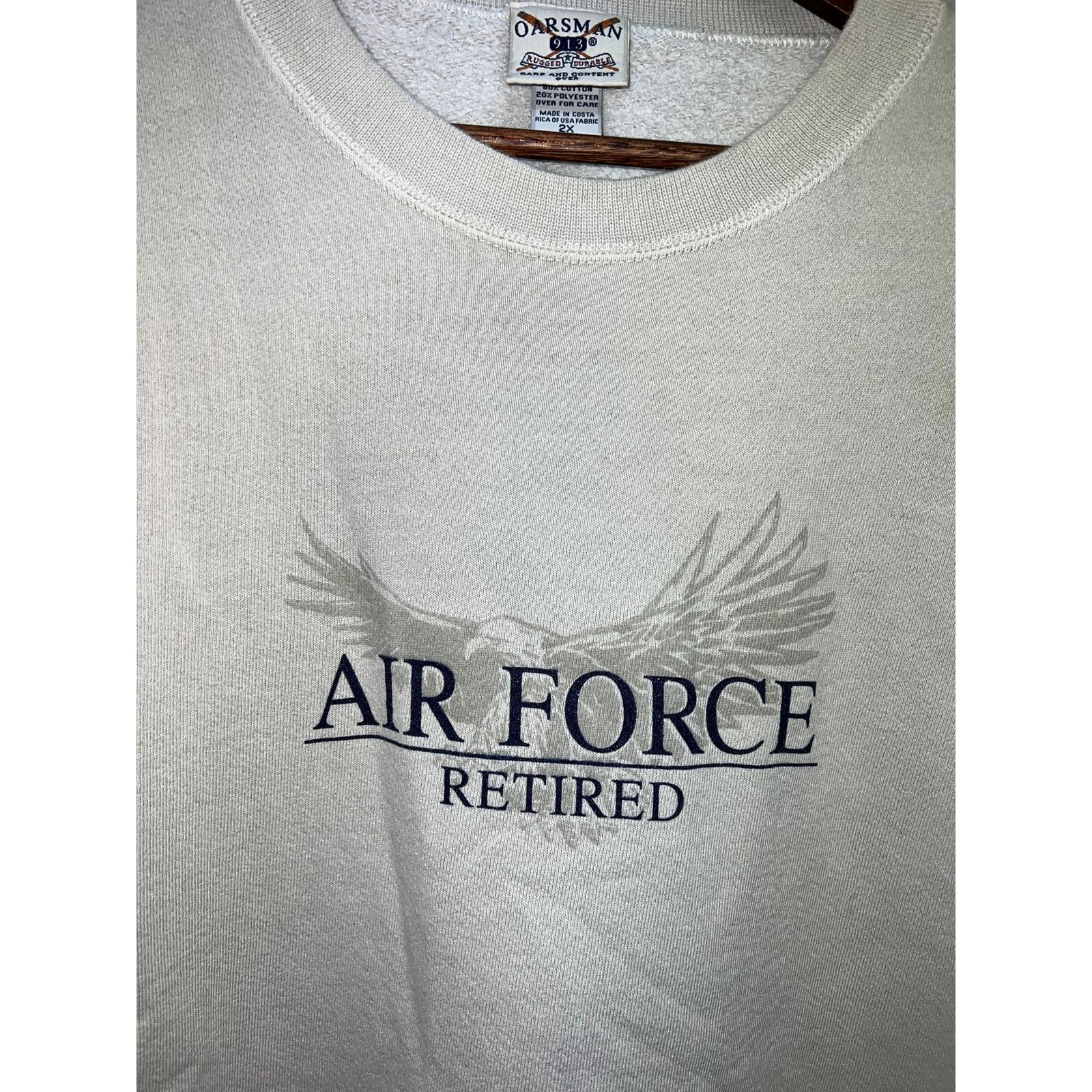 Vintage Vintage Air Force Sweatshirt Crewneck Retired Oarsmen 2XL Size US XXL / EU 58 / 5 - 3 Thumbnail