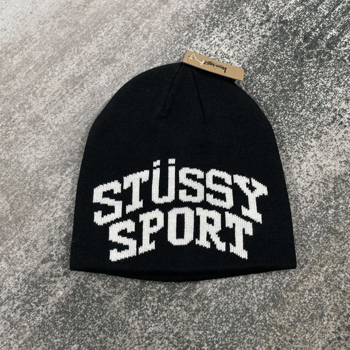 帽子 STUSSY SPORT JAQUARD BEANIE BLACK ☆送料 関税込☆Stussy☆SPORT JACQUARD SKULLCAP BEANIE☆Black