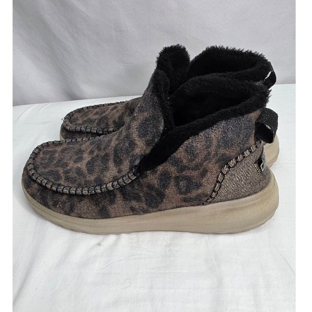 Other HEY DUDE Denny brown Leopard Fuzzy Lined Ankle Bootie Size US 10 / IT 40 - 4 Thumbnail