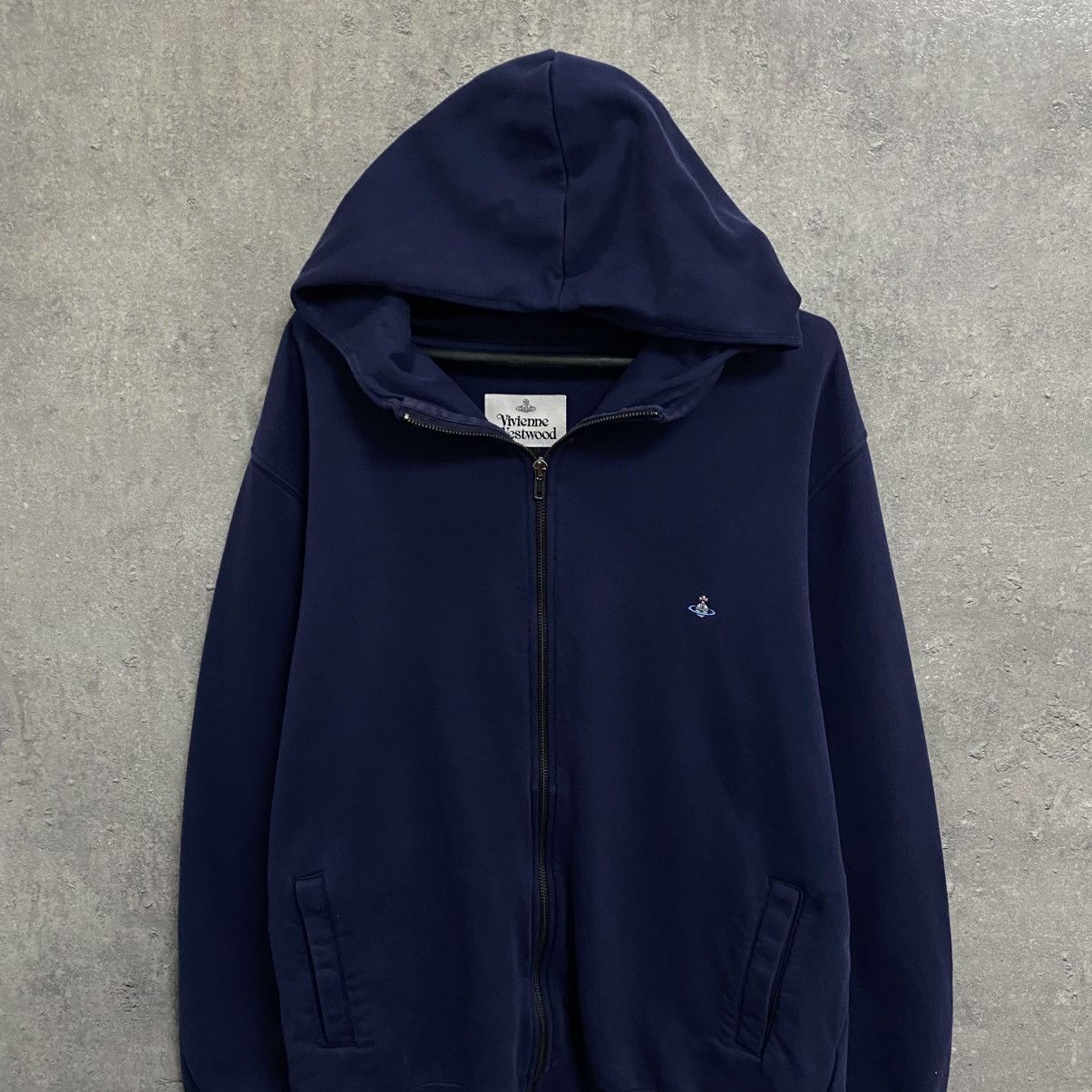 Vivienne Westwood Vintage Vivienne Westwood Zip Hoodie Orb Small Logo Size US XL / EU 56 / 4 - 4 Thumbnail