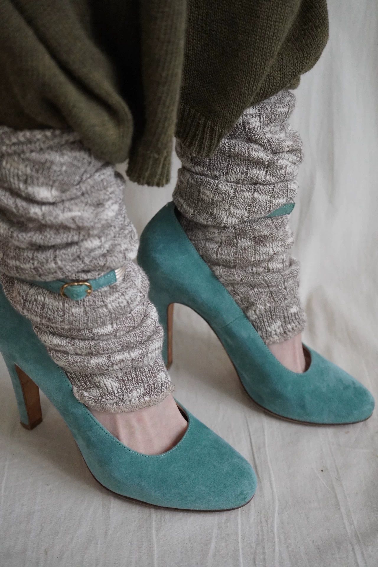 Other MMM 2000s Aqua Suede High Heel 37 Size US 6.5 / IT 36.5 - 1 Thumbnail