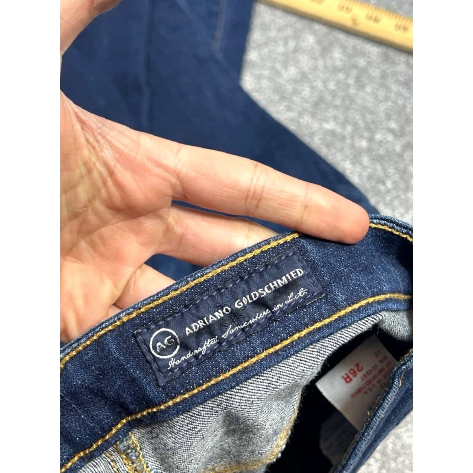 Vintage AG Adriano Goldschmied The Legging Jeans Womens 26R Blue Super Skinny Fit 26x26 Jeans Women Blue Skinny 2000s Womens (if applicable) Size 26" / US 2 / IT 38 - 7 Thumbnail