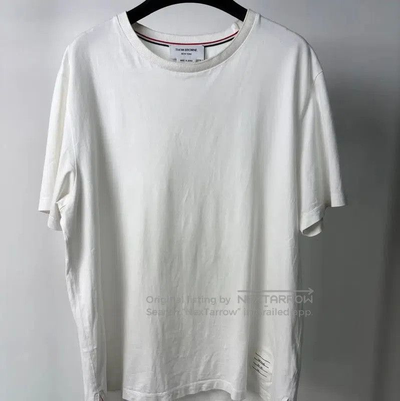 Thom Browne Thom Browne White Cotton Women's T-Shirt . Size M / US 6-8 / IT 42-44 - 1 Thumbnail