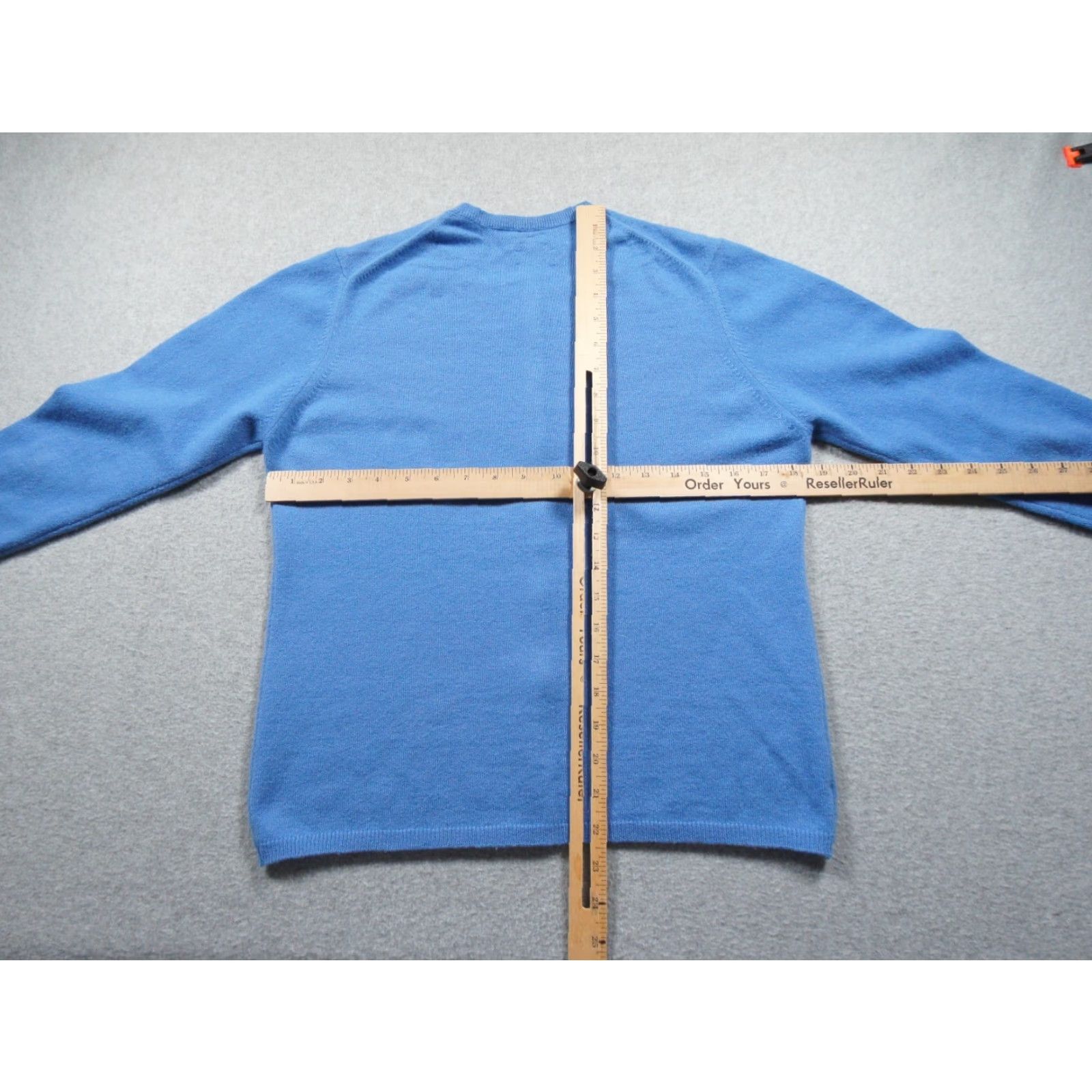 Vintage Carmel Cashmere and Company Sweater Cardigan Womens Medium Blue Knit Scotland Size M / US 6-8 / IT 42-44 - 6 Thumbnail