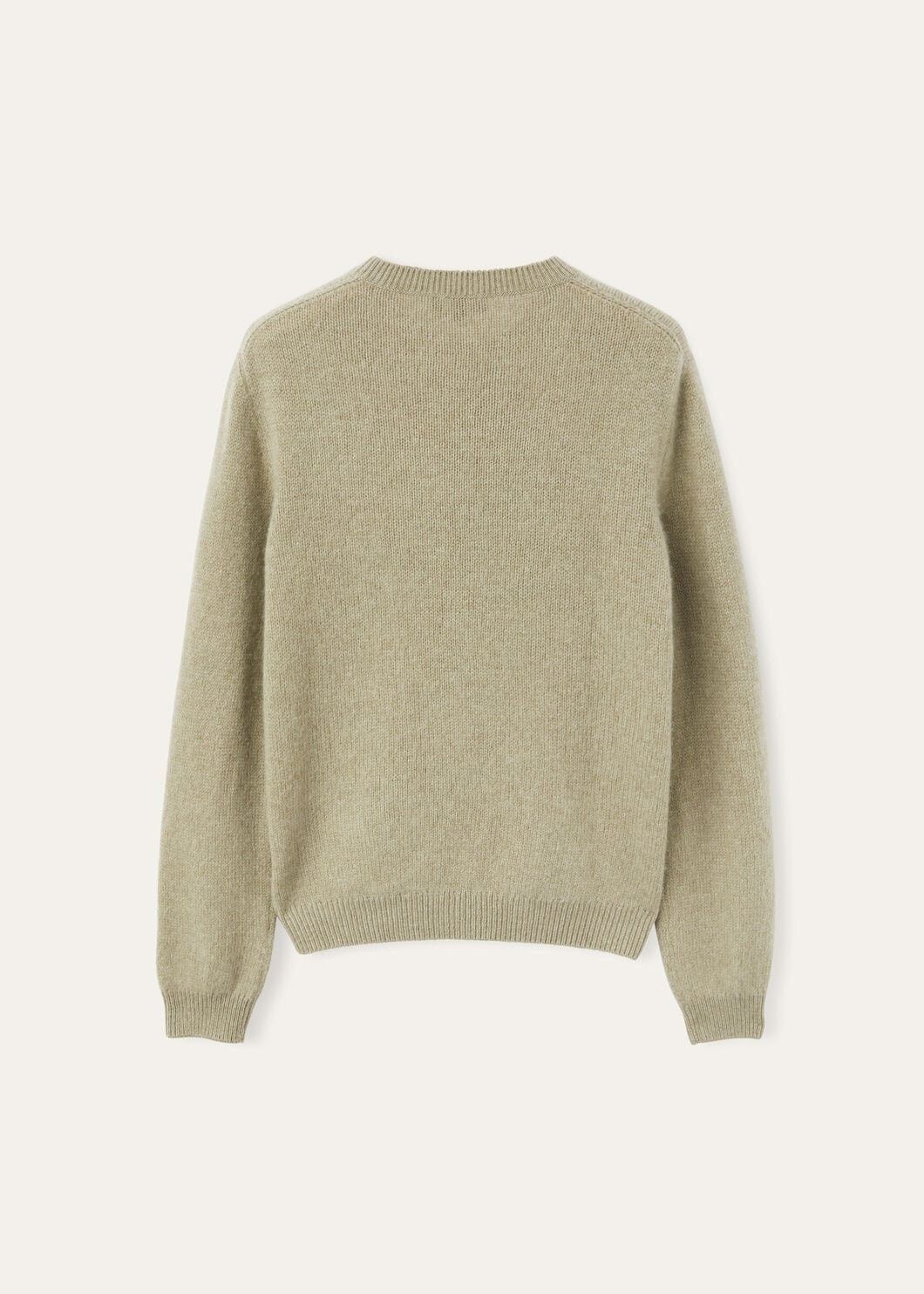 Loro Piana o1w1db10825 FAO5815 Fobello Crewneck Sweater in Light Green Size S / US 4 / IT 40 - 6 Thumbnail