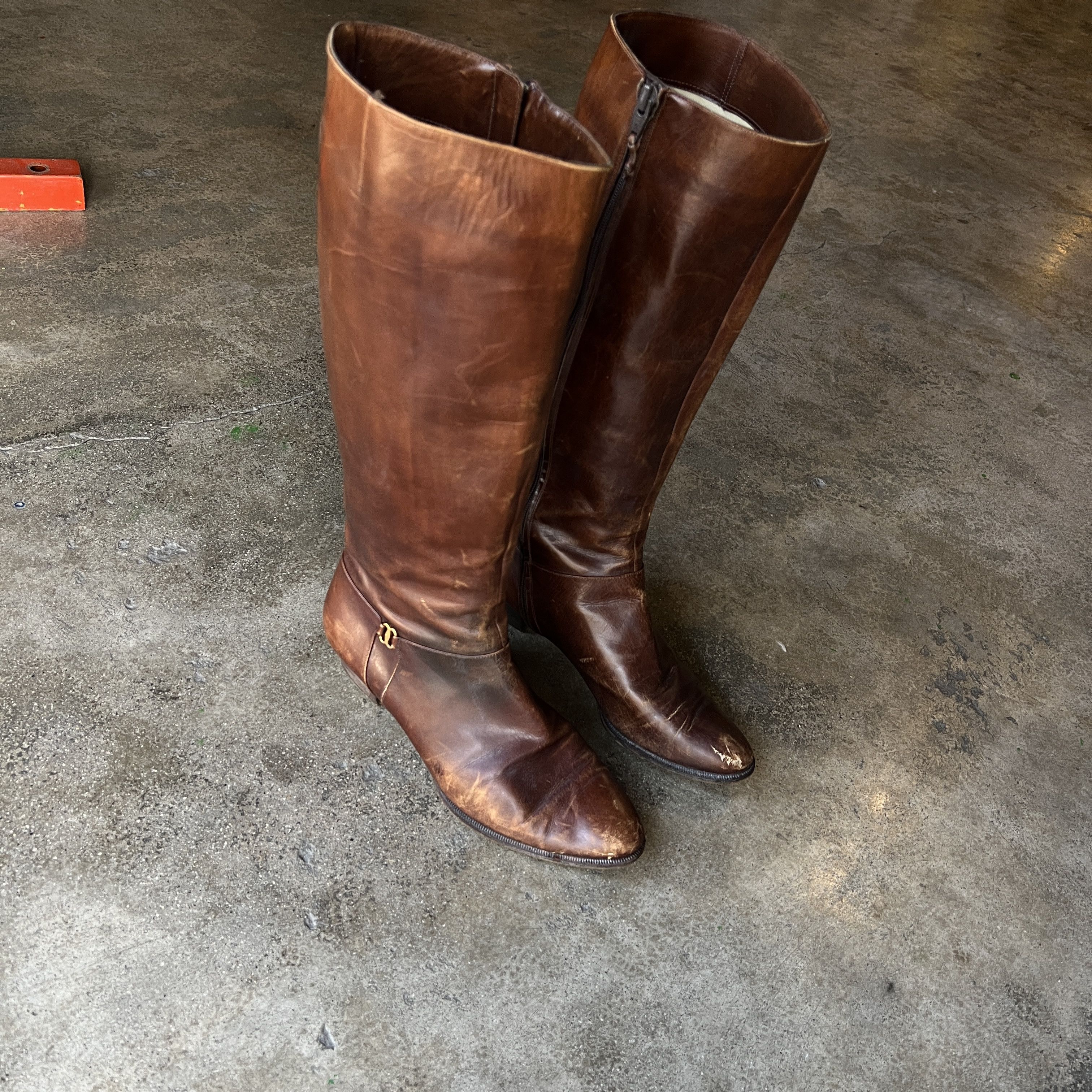 Salvatore Ferragamo Salvatore Ferragamo Leather Boots Size US 8 / IT 38 - 5 Thumbnail