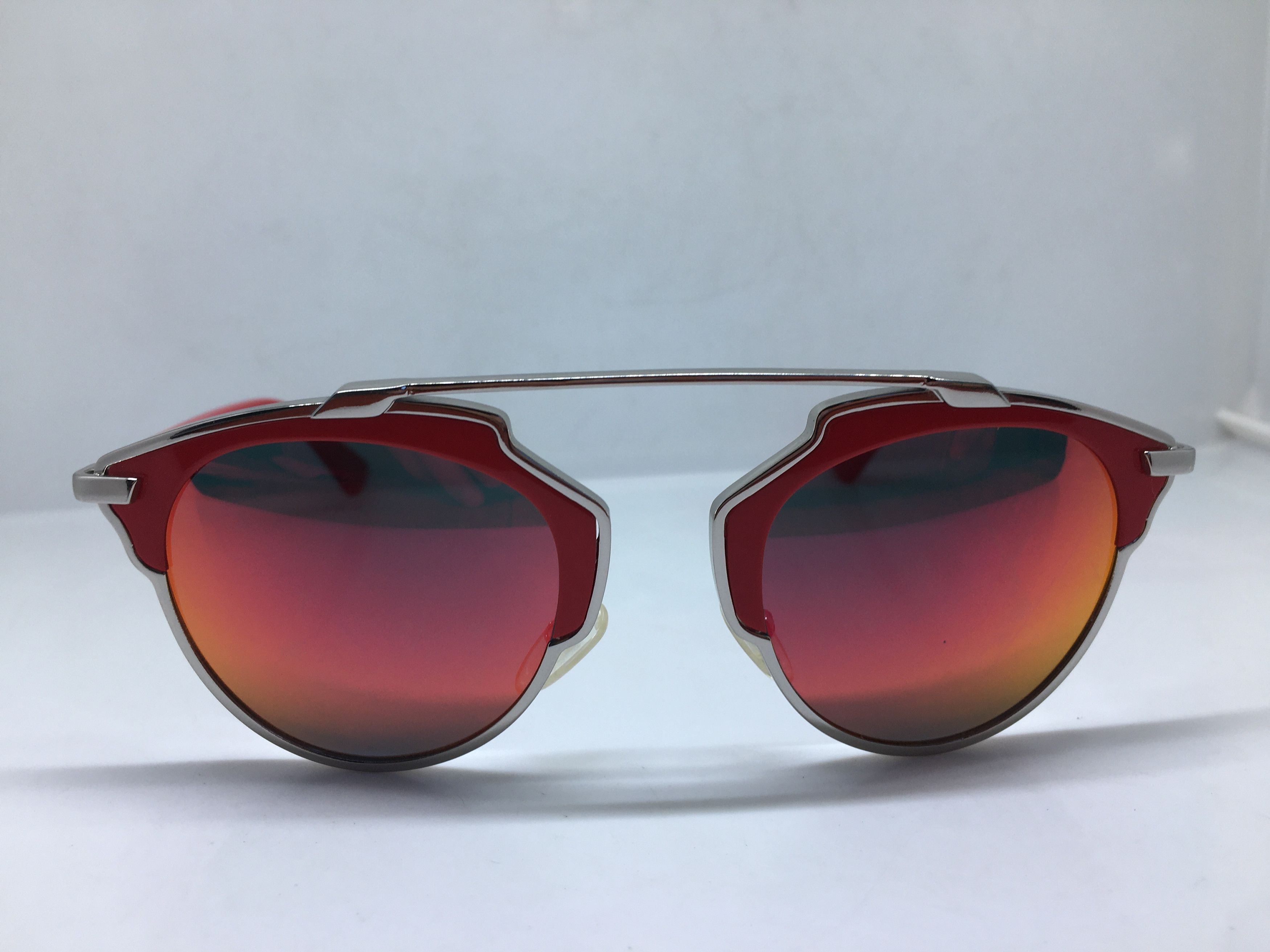 EOS Handmade Acetate Silver Red Sunglasses Frame Diva Girls