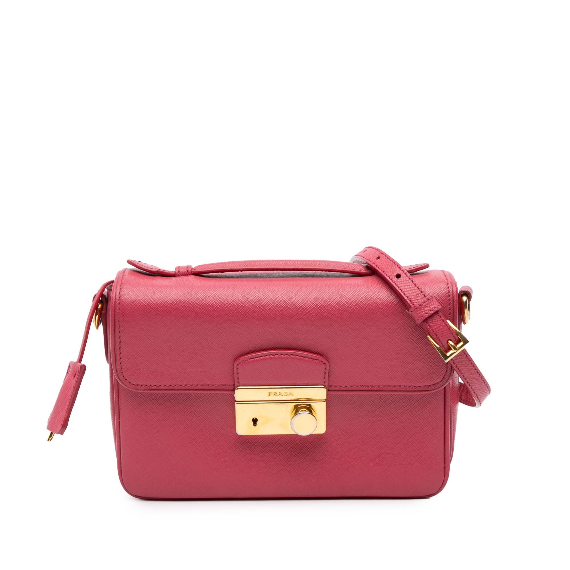 Prada Prada Saffiano Sound Lock Satchel Size ONE SIZE - 1 Thumbnail