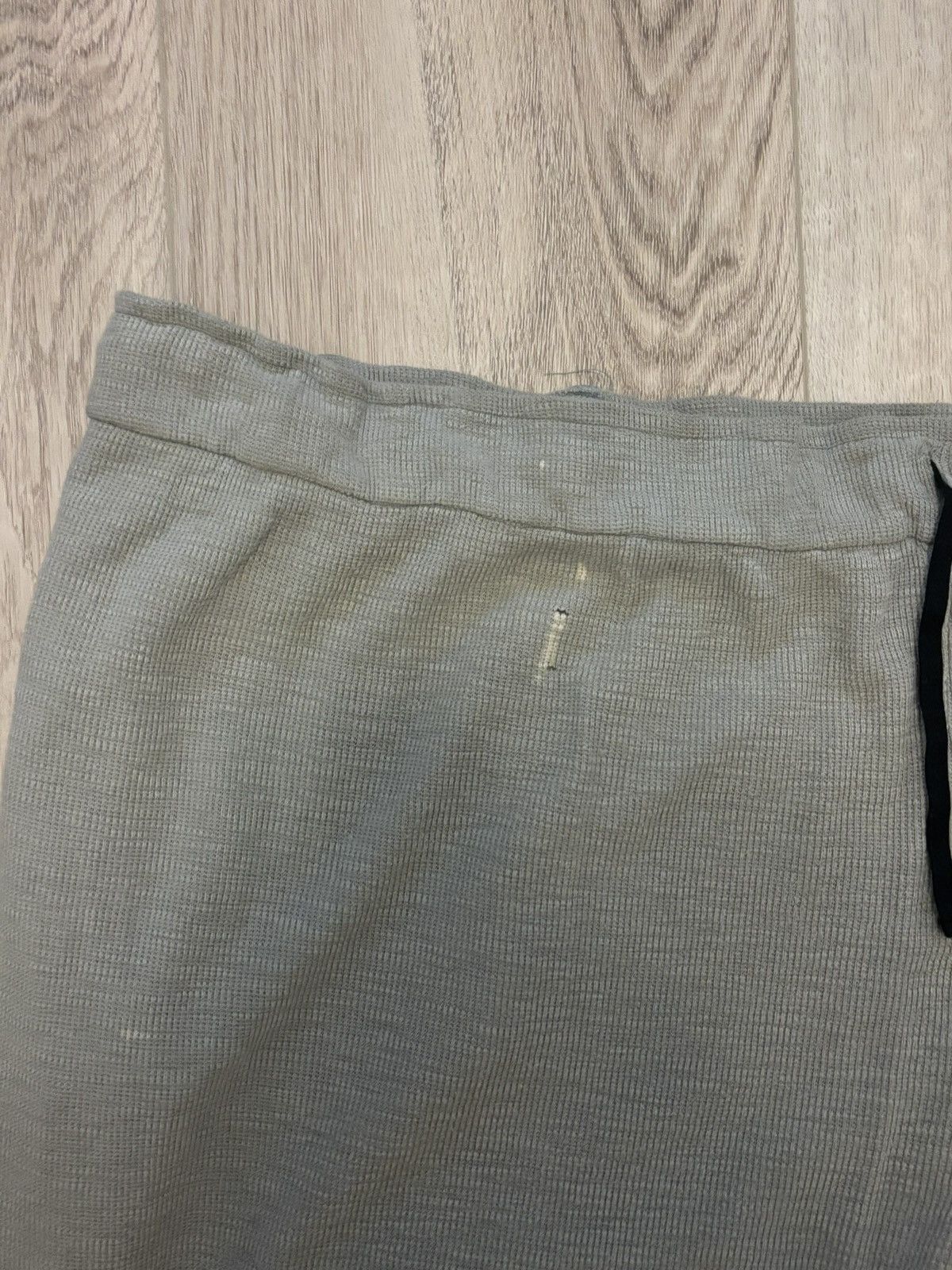 Ann Demeulemeester Ann Demeulemeester faded green knit wide leg sweatpants Size US 34 / EU 50 - 4 Thumbnail