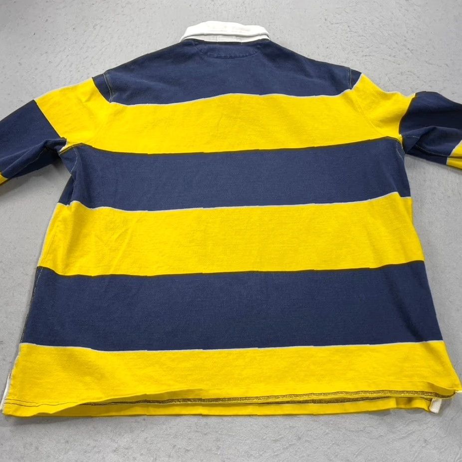 Polo Ralph Lauren VINTAGE Polo Ralph Lauren Shirt Mens XL Yellow Rugby Custom Crossed Mallets 90s Size US XL / EU 56 / 4 - 6 Thumbnail