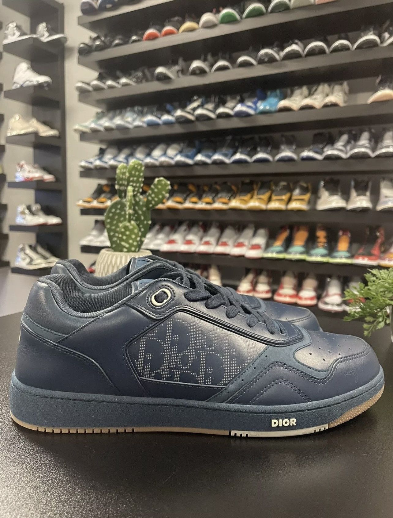 Dior Size 46EU/13 - Christian Dior Oblique Galaxy B27 Navy Size US 13 / EU 46 - 3 Thumbnail