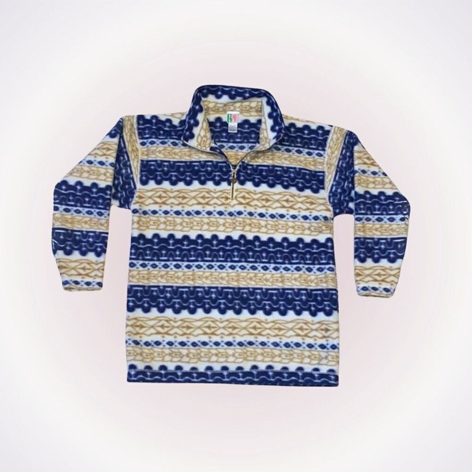 Other Bold Spirit Aztec Tribal Print Quarter Zip Fleece | Sz S Size S / US 4 / IT 40 - 1 Thumbnail