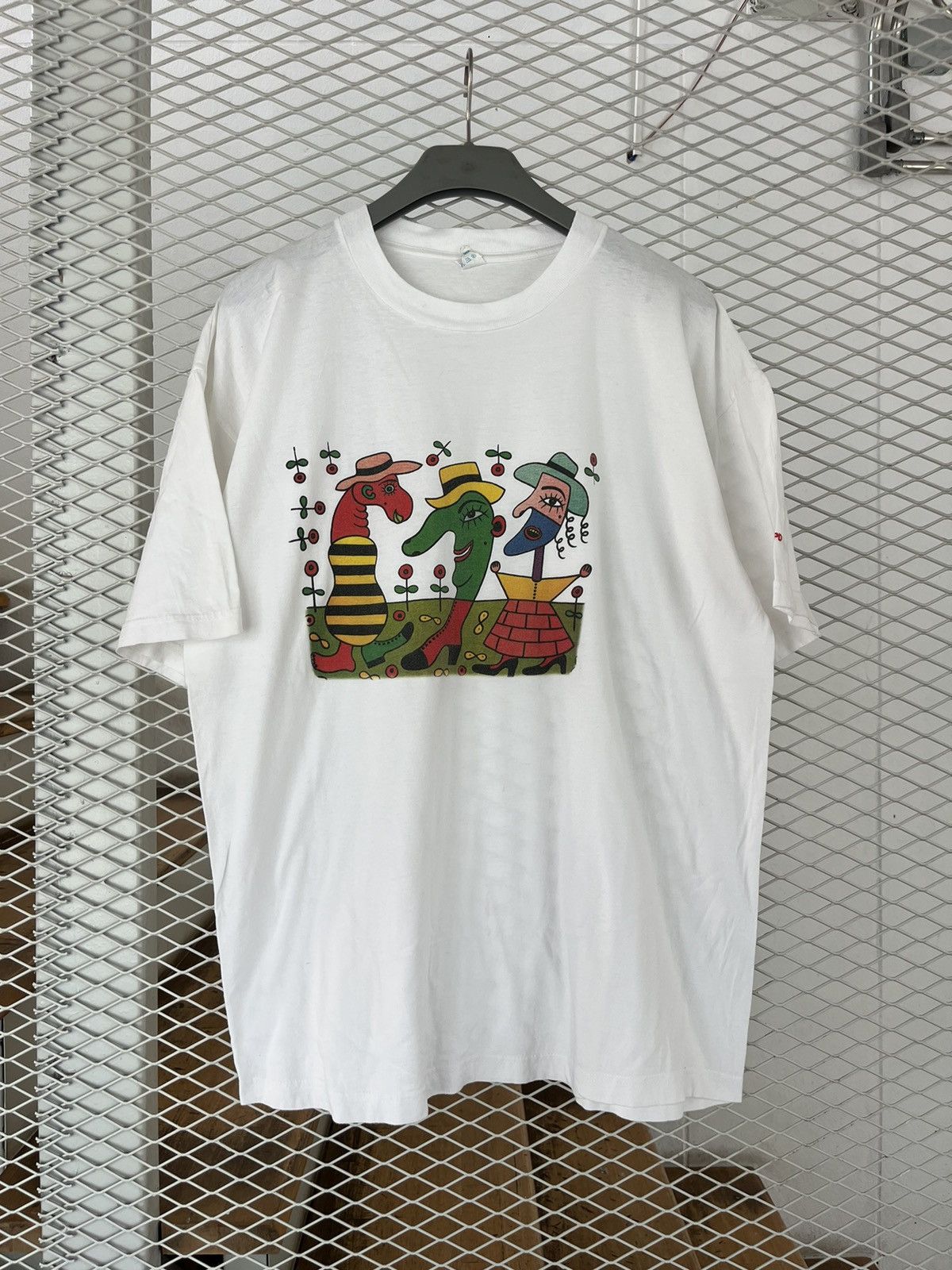 Vintage Vintage Artwork VON GUSTAVO NRW SPD 90’s Tshirt Size US XL / EU 56 / 4 - 2 Thumbnail
