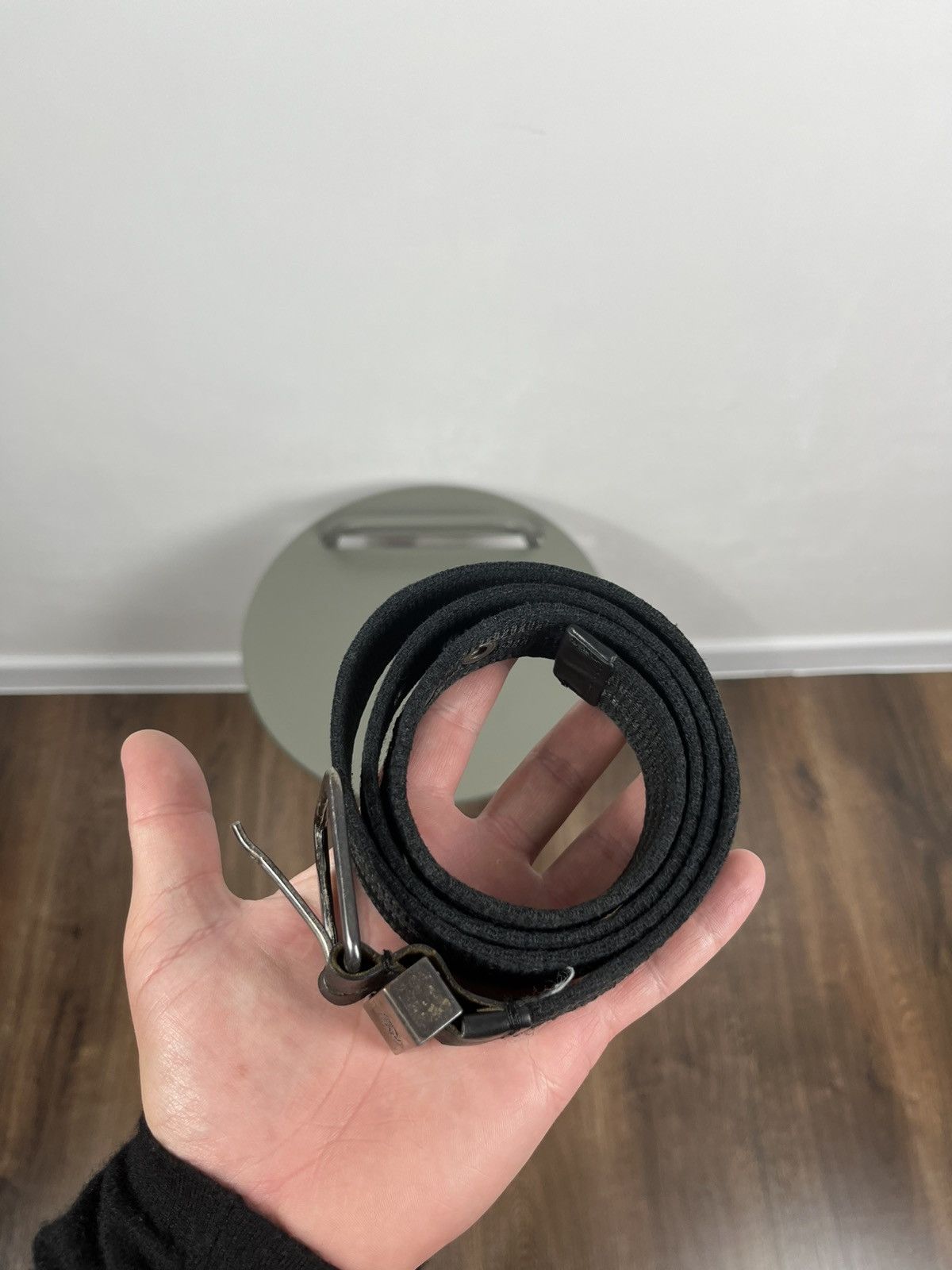 Diesel × Vintage Diesel Stretch Canvas Belt with Leather Trim Italy Size ONE SIZE - 4 Thumbnail