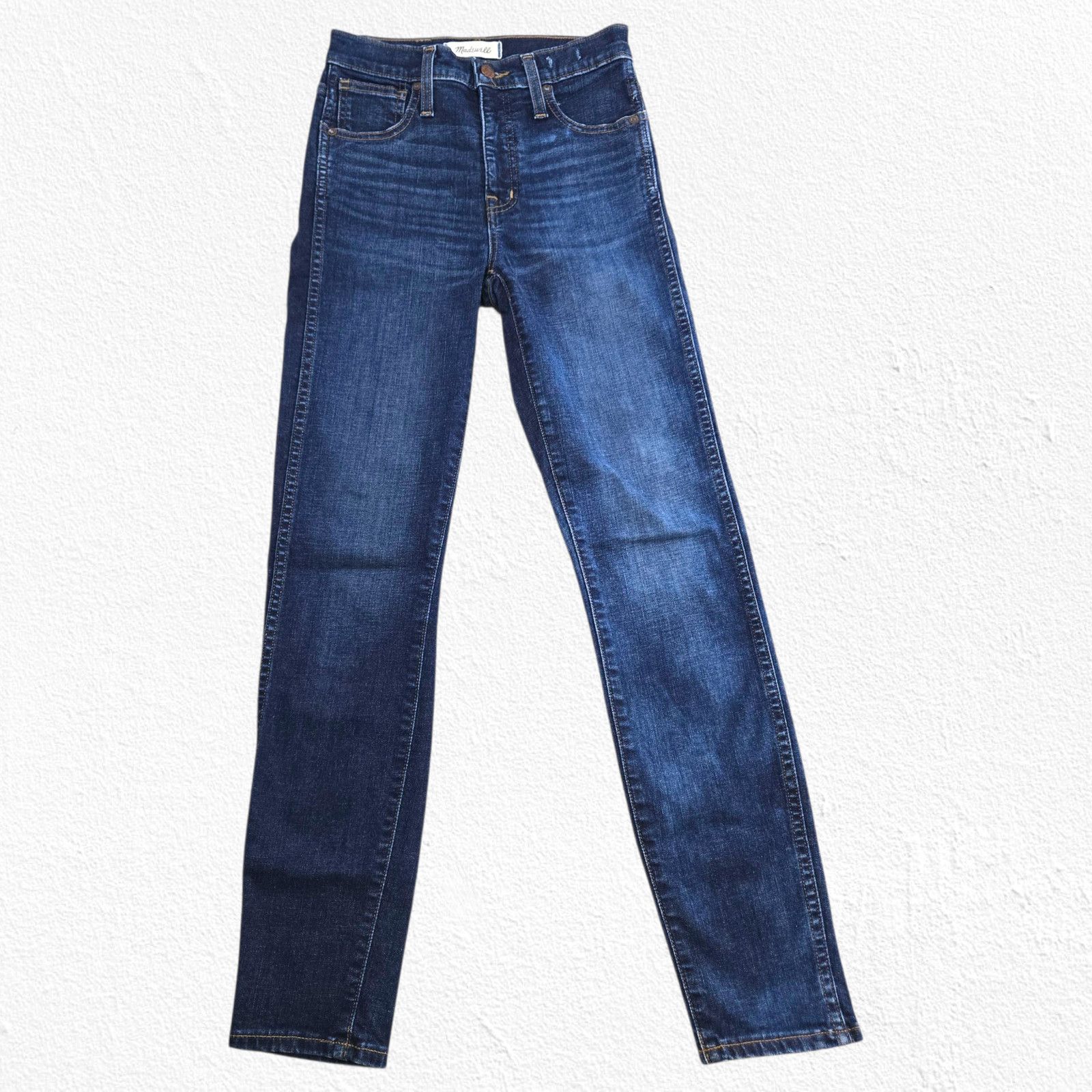 Madewell Madewell Dark Wash 10" High-Rise Skinny Jeans Size 24 Size 24" / US 00 / IT 34 - 2 Thumbnail