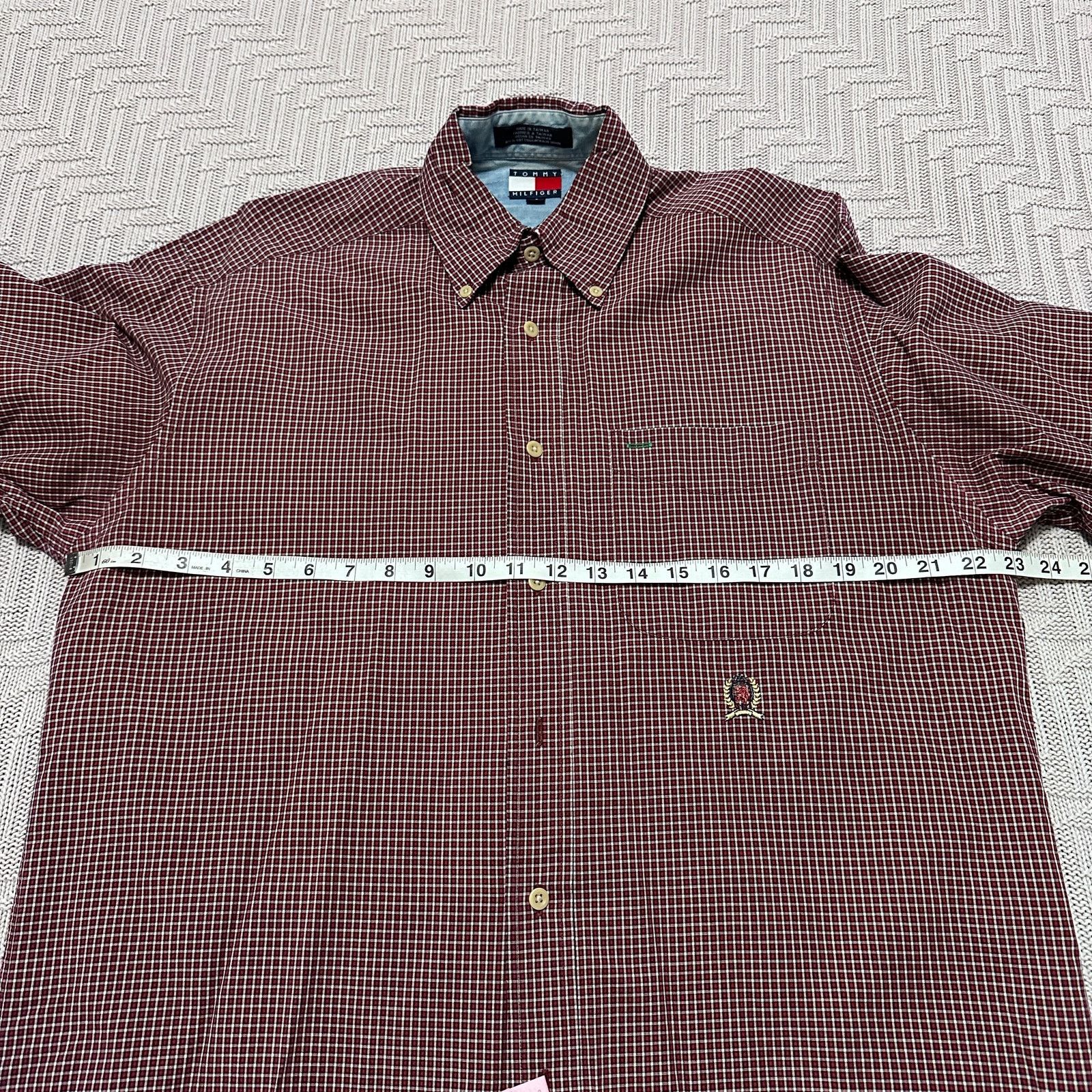 Tommy Hilfiger Vintage Tommy Hilfiger red plaid button down Size US S / EU 44-46 / 1 - 6 Thumbnail