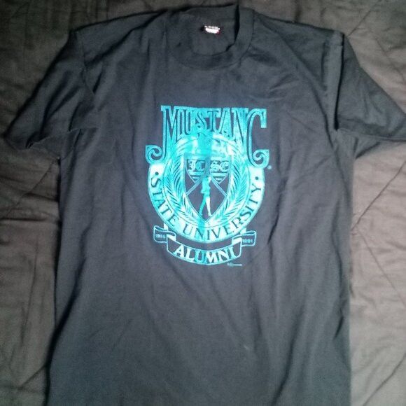 Vintage Vintage Mustang State University Alumni T-Shirt Size US XL / EU 56 / 4 - 2 Thumbnail
