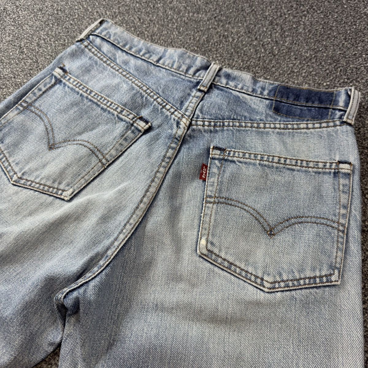 Levi's Vintage Clothing Vintage 80s 503-0217 Light Faded Washed Distressed Denim Size US 31 - 8 Thumbnail