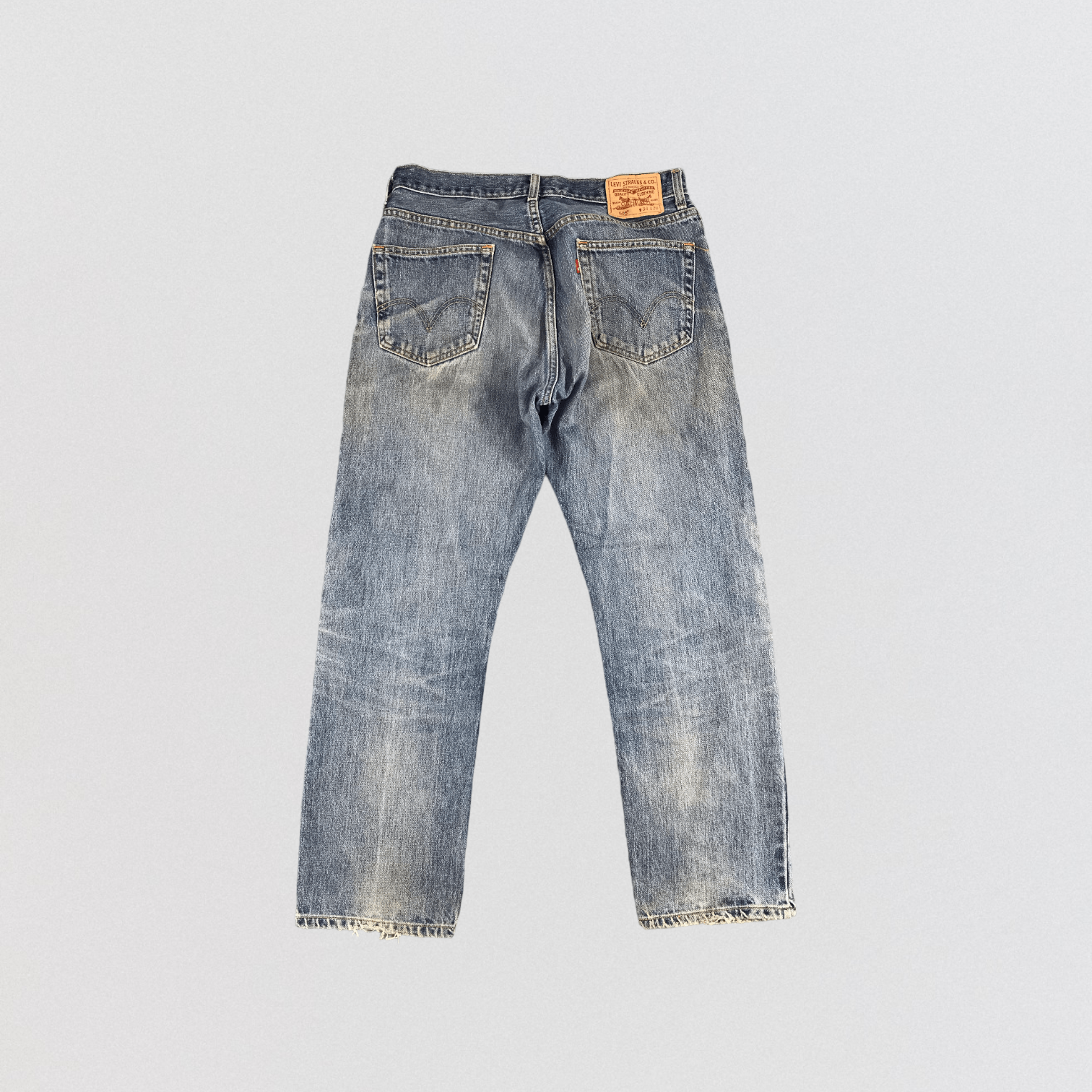 Levi's Vintage Distress Levis 505 Jeans-JM1194 Size US 34 / EU 50 - 2 Thumbnail