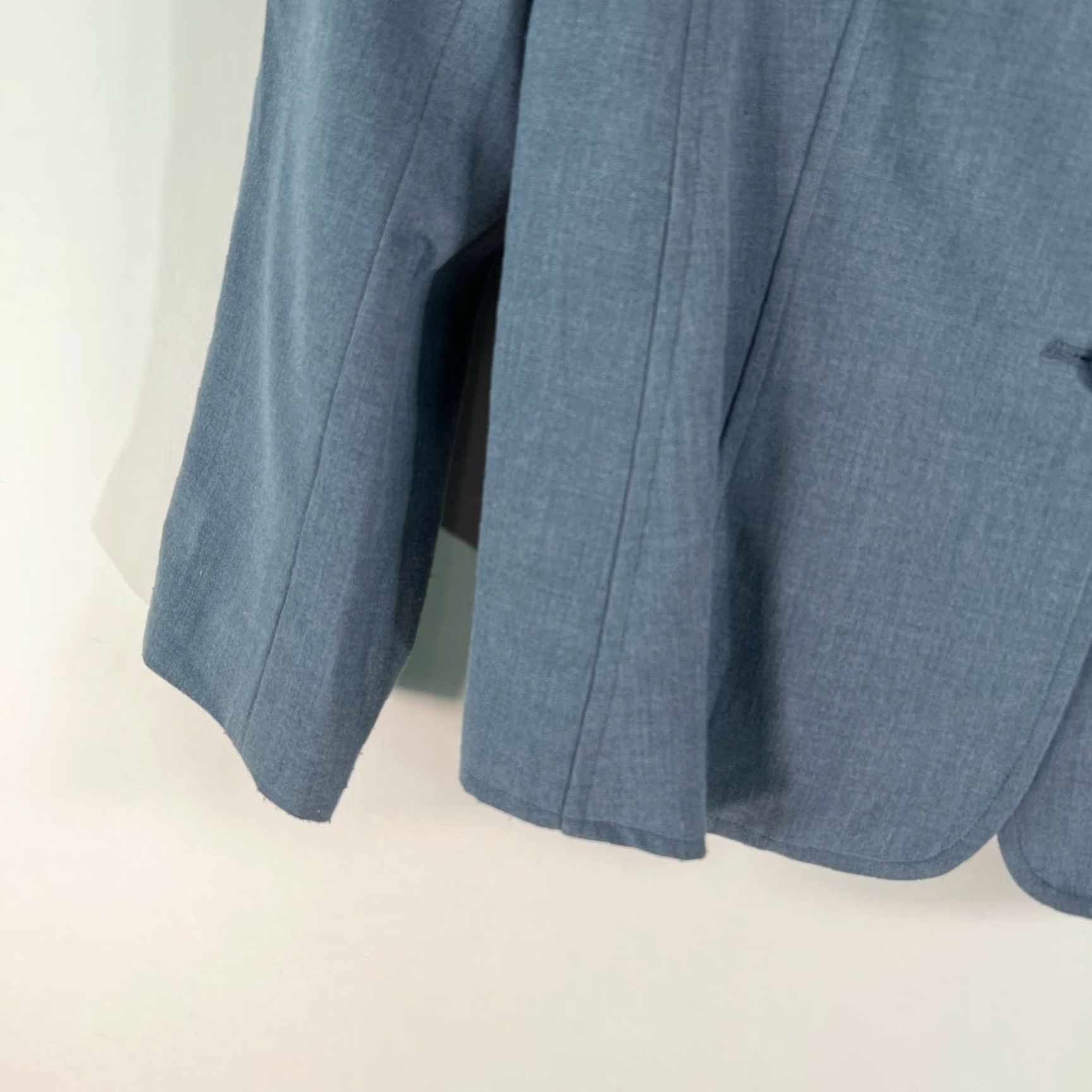 Vintage Jones Wear Blazer Shirt Women Notch Lapel Stretch Blue Jacket 12 Adult Regular Long Sleeve 26" 42" Chest Vintage No N/A Size XL / US 12-14 / IT 48-50 - 7 Thumbnail
