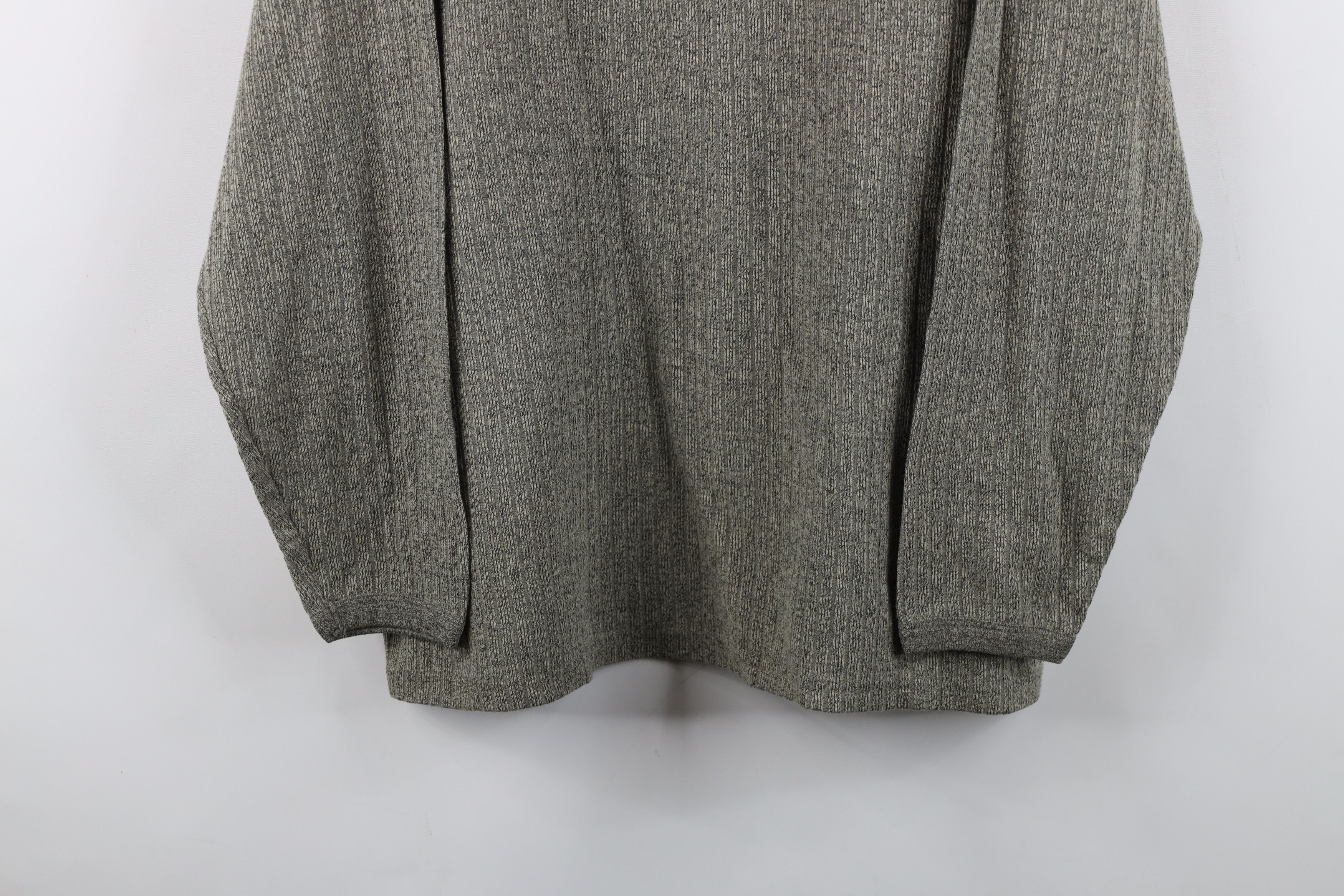 Vintage Vintage 90s Streetwear Ribbed Knit Long Sleeve T-Shirt Gray Size US XL / EU 56 / 4 - 3 Thumbnail