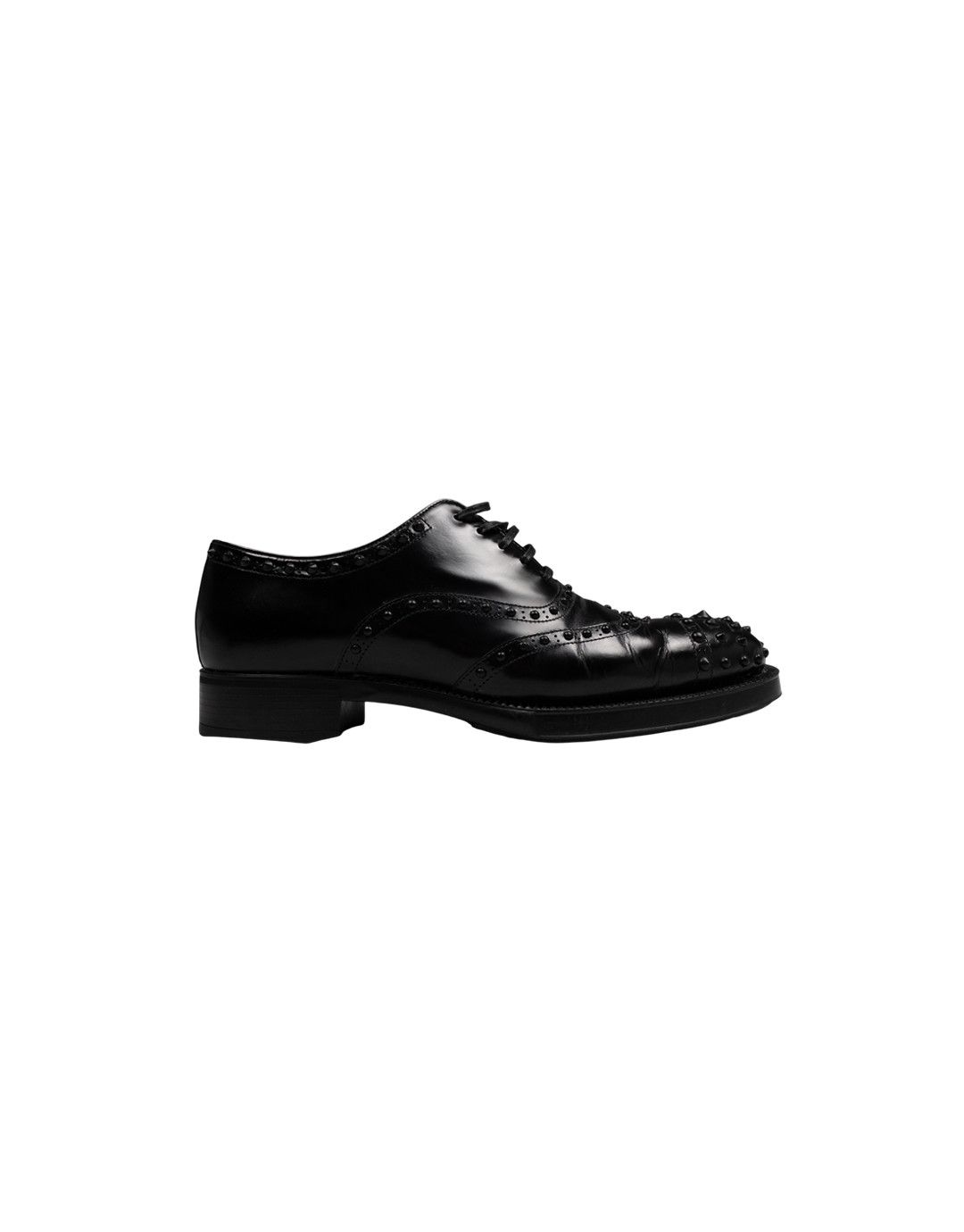 Prada Prada FW09 Studded Leather Spike Derbys Size US 7 / EU 40 - 2 Thumbnail