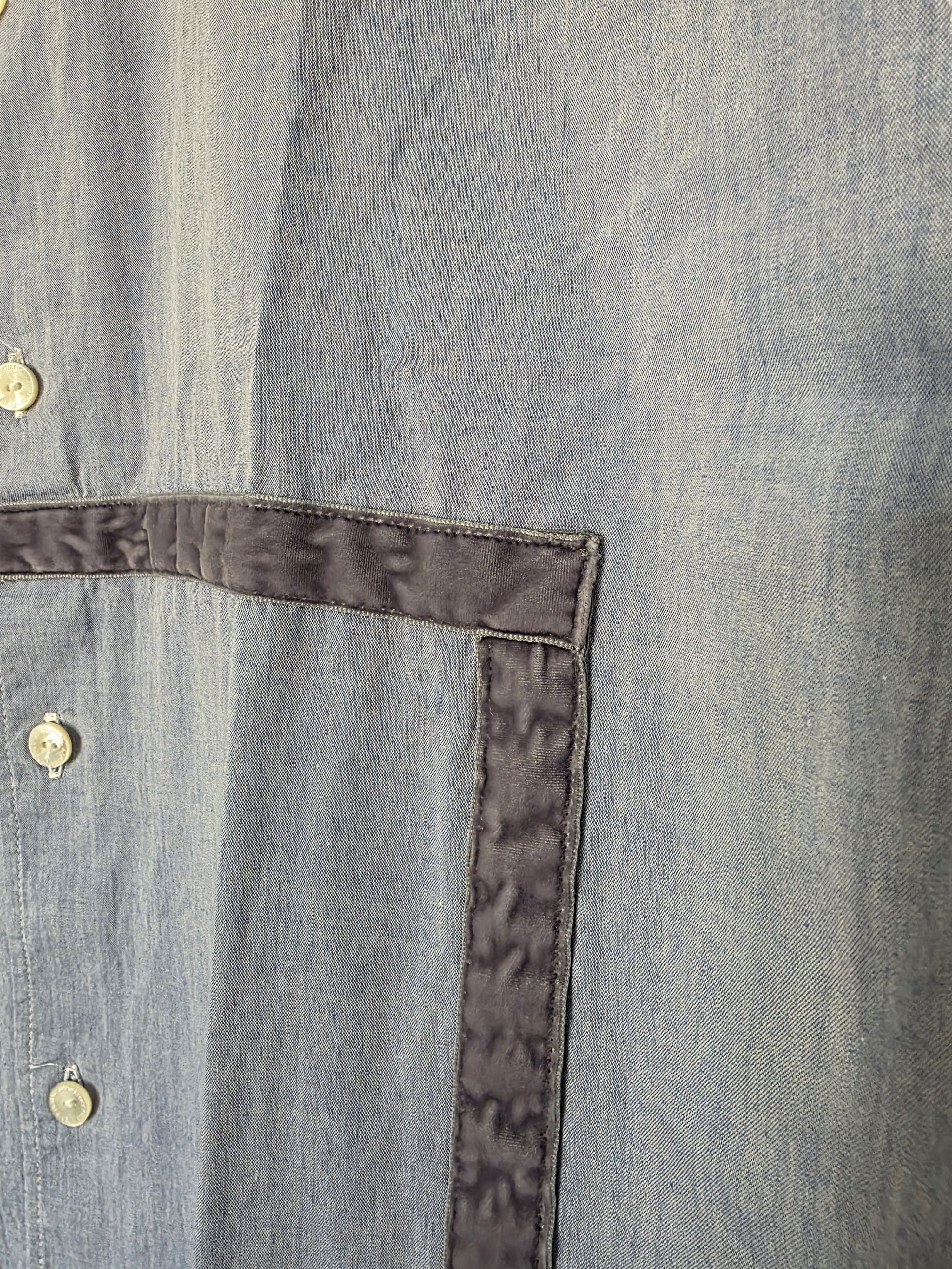 Visvim Visvim Tape Shirt Blue Size US M / EU 48-50 / 2 - 4 Thumbnail