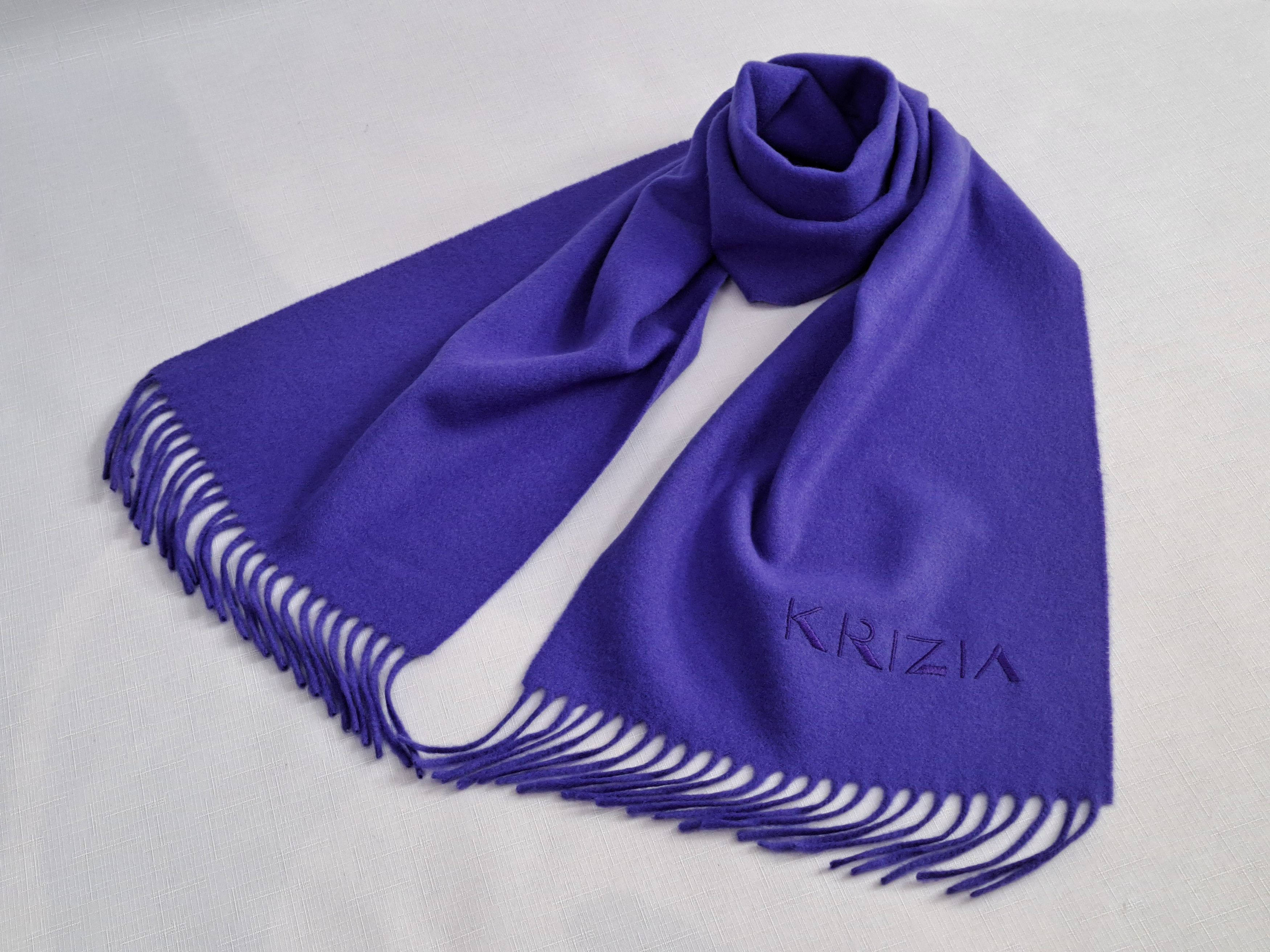 Krizia Uomo KRIZIA vintage lambswool fringe scarf. Size ONE SIZE - 6 Thumbnail