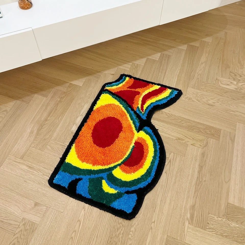Japanese Brand × Vintage Sexy Butt Temperature Creative Door Mat Soft Tufted Size ONE SIZE - 5 Thumbnail