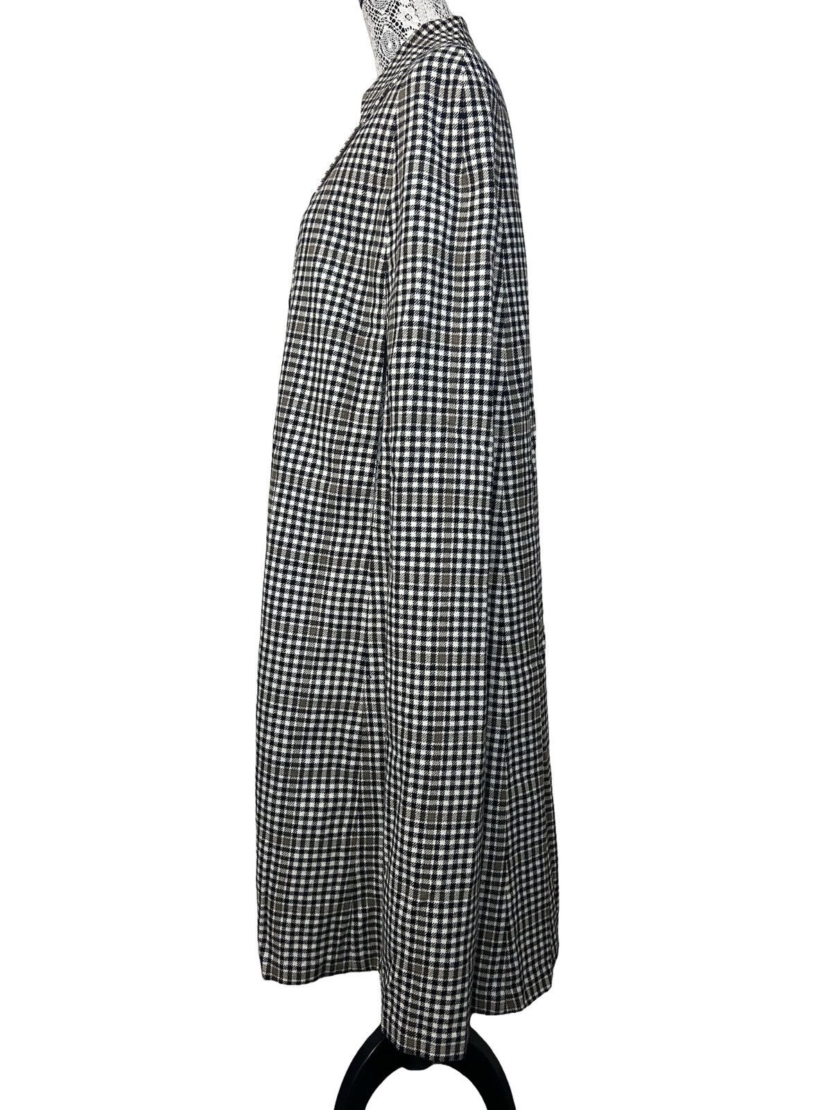 Other Vintage plaid reversible Cape Coat Size sm-m Black and Beige Size M / US 6-8 / IT 42-44 - 3 Thumbnail