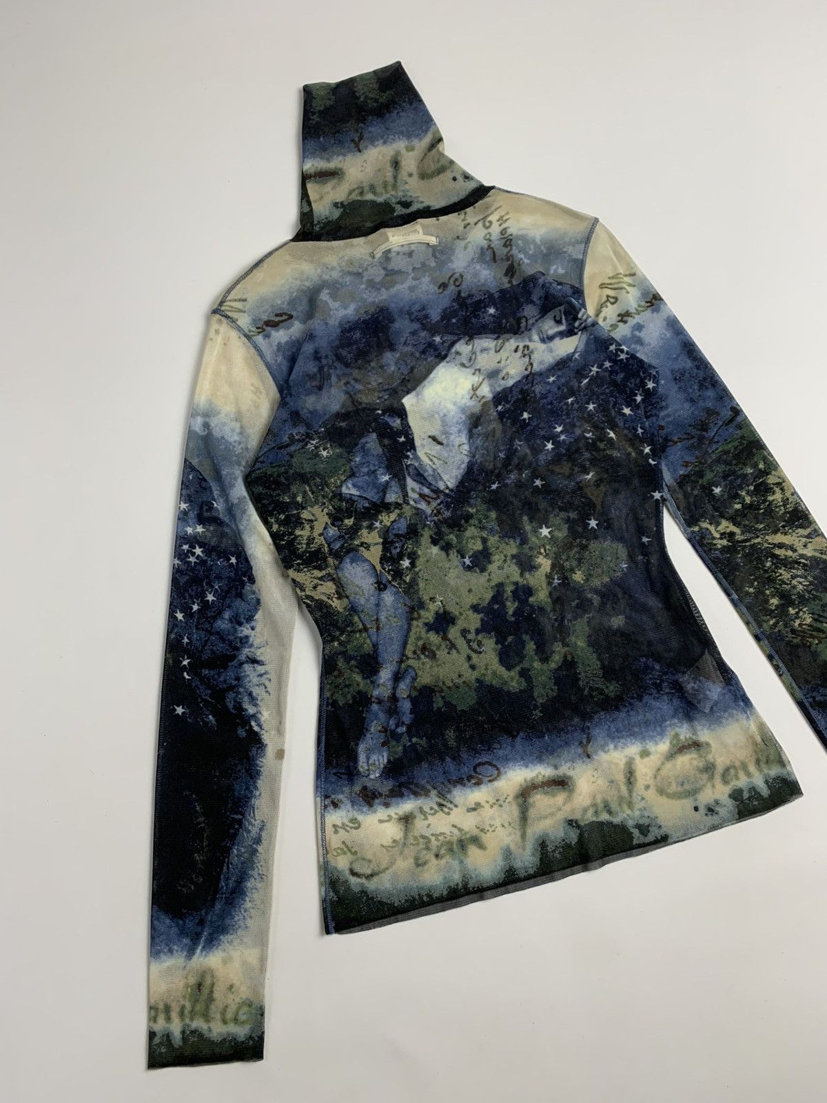 Jean Paul Gaultier Jean Paul Gaultier Femme Mesh Top Star Map Print Size M / US 6-8 / IT 42-44 - 10 Thumbnail