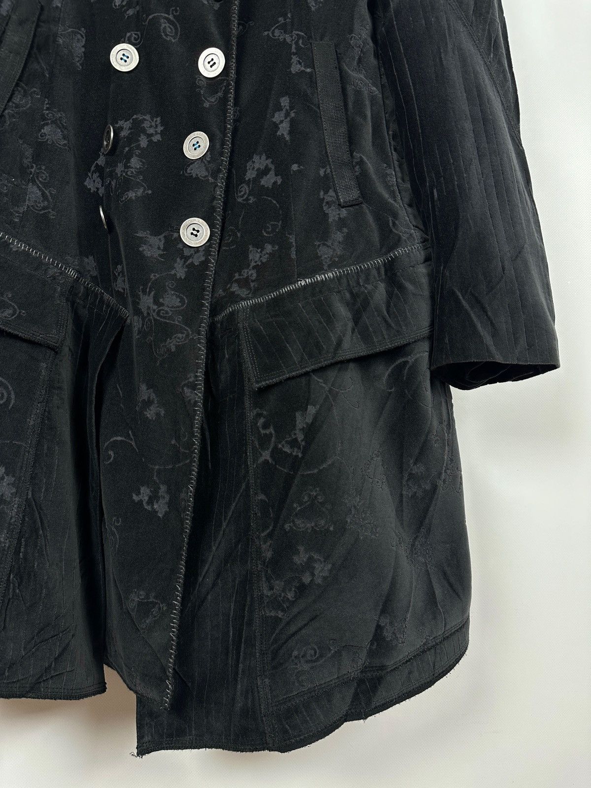 Marithe + Francois Girbaud Marithe Francois Girbaud Jacquard Double Breasted Coat Size L / US 10 / IT 46 - 11 Thumbnail