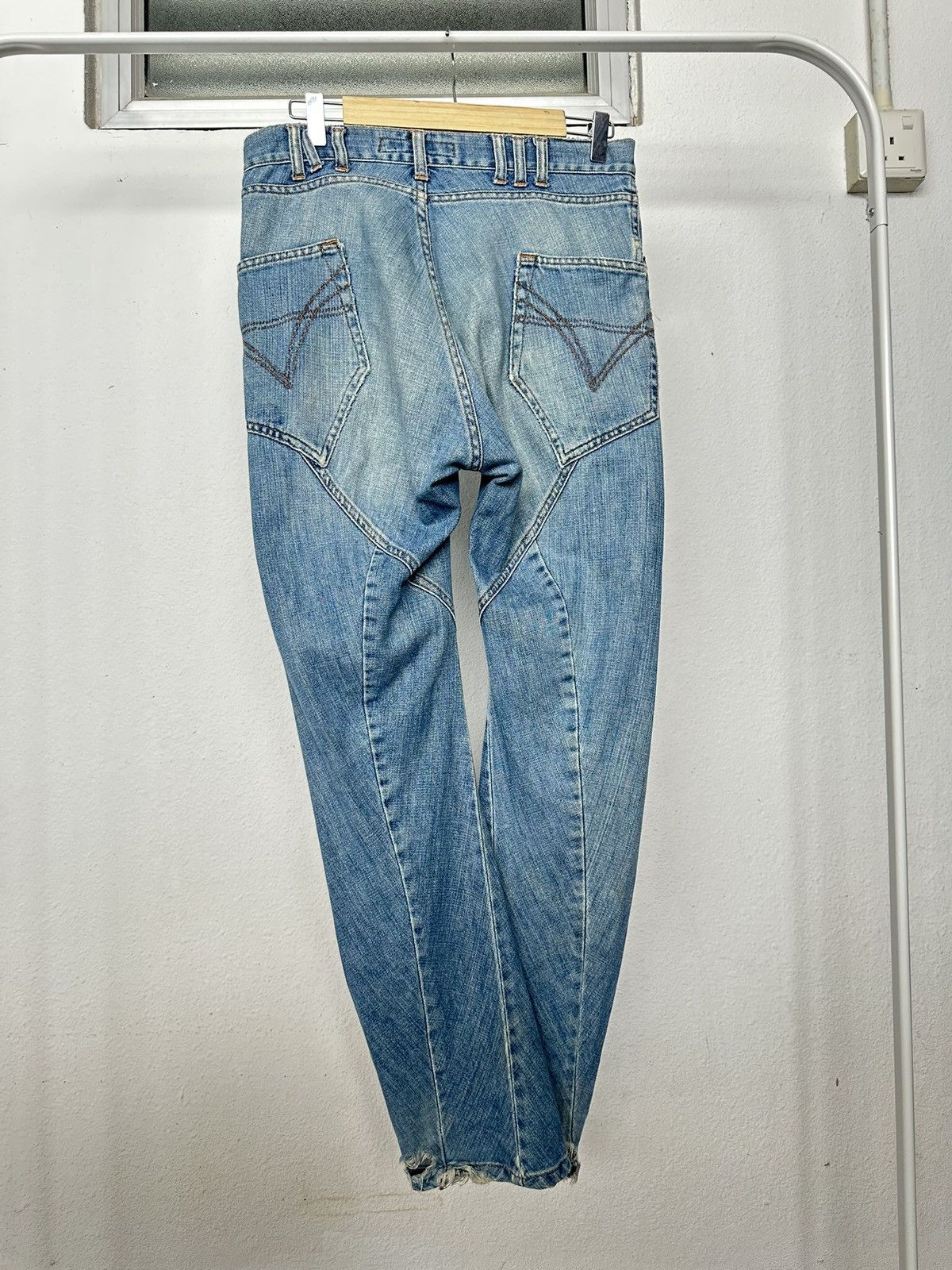 Andrew Mackenzie 00's archive Andrew Mackenzie hybrid distressed denim Size US 31 - 10 Thumbnail