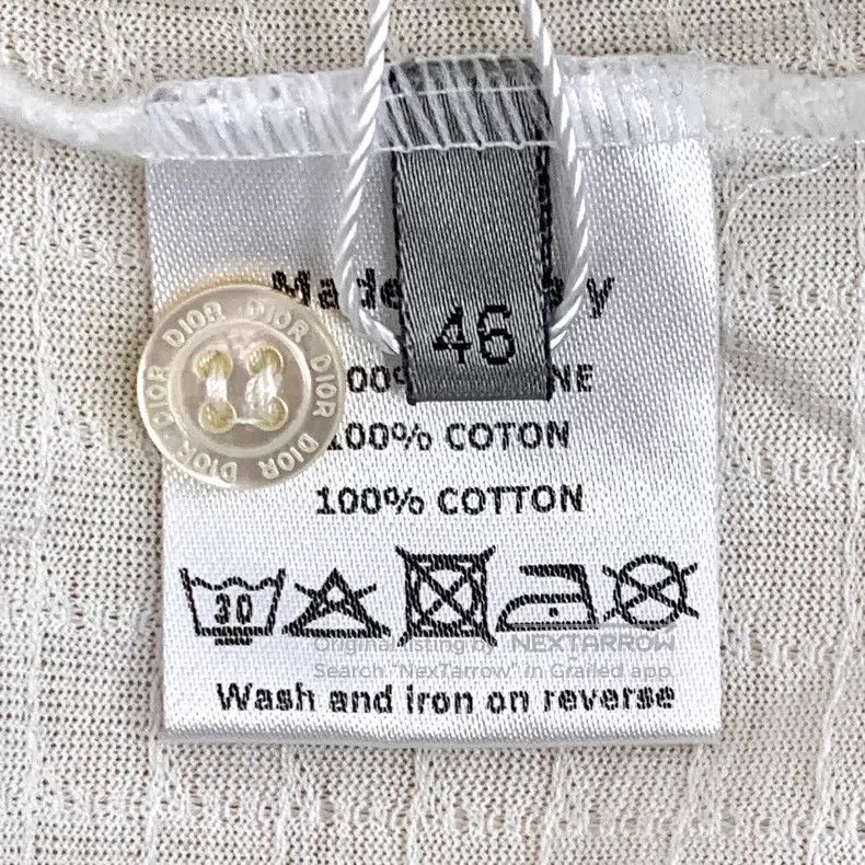 Dior Dior White little bee embroidered cotton long-sleeved polo Size US S / EU 44-46 / 1 - 6 Thumbnail