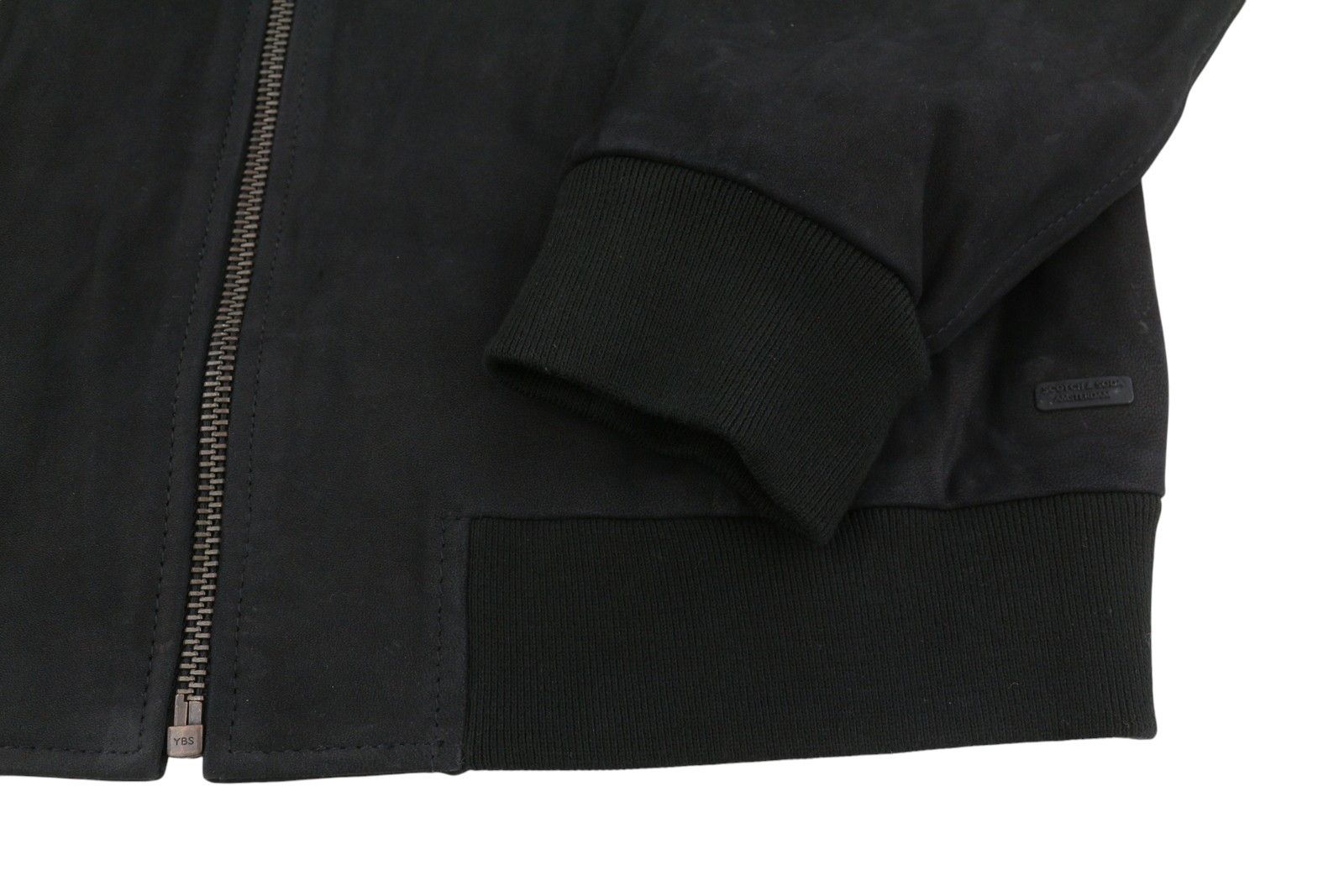 Scotch & Soda L Black Genuine Leather Bomber 88482 Size US L / EU 52-54 / 3 - 6 Thumbnail